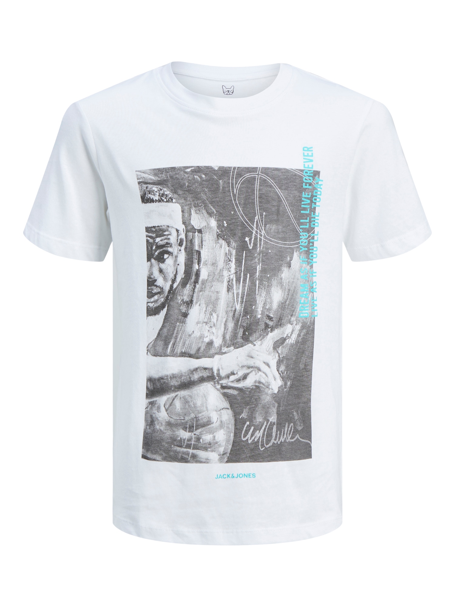 Jack & Jones Junior Majica 'LEGENDS'  turkizna / siva / bela