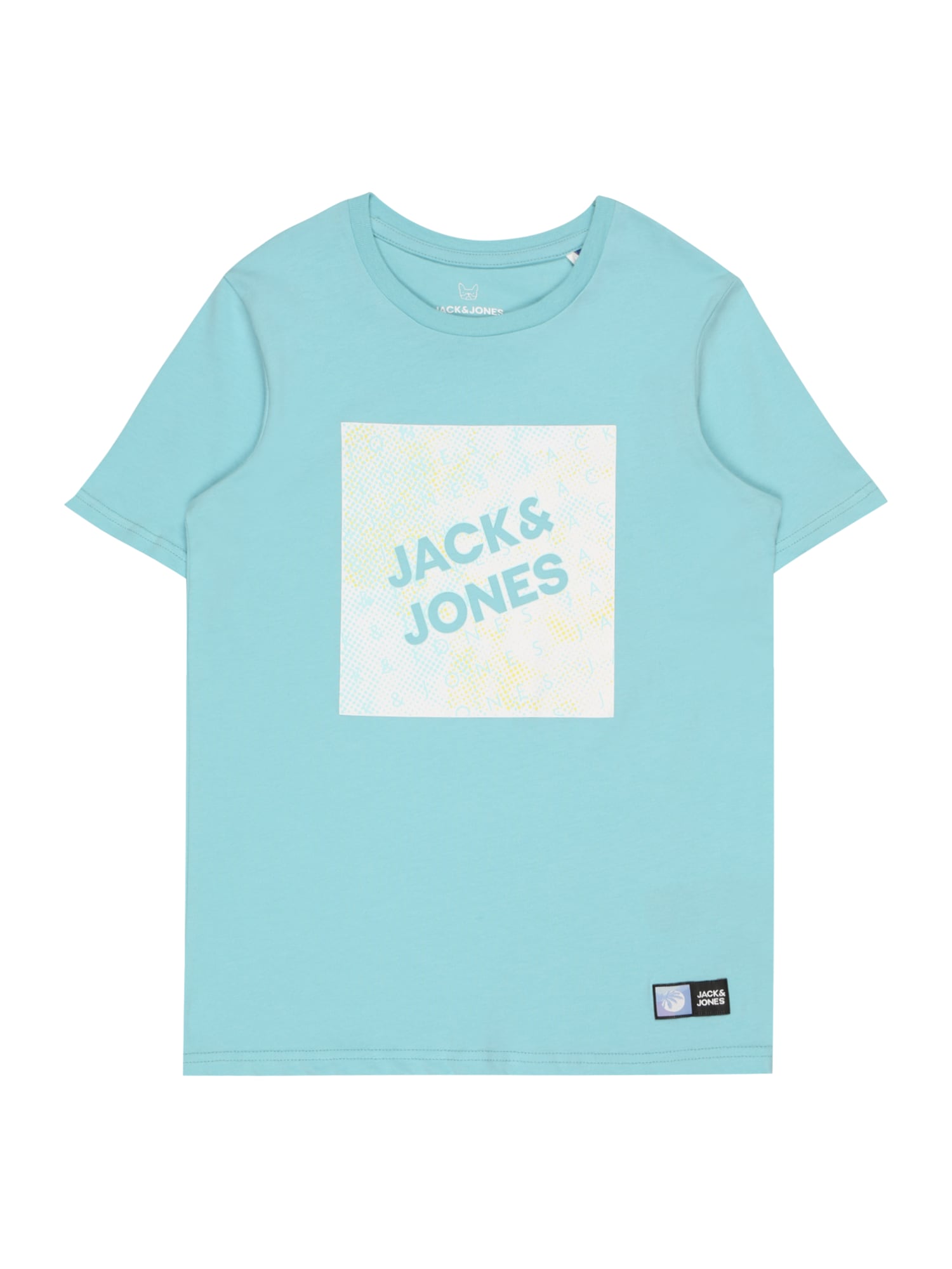 Jack & Jones Junior Majica 'NIGHTS'  svetlo modra / rumena / pastelno roza