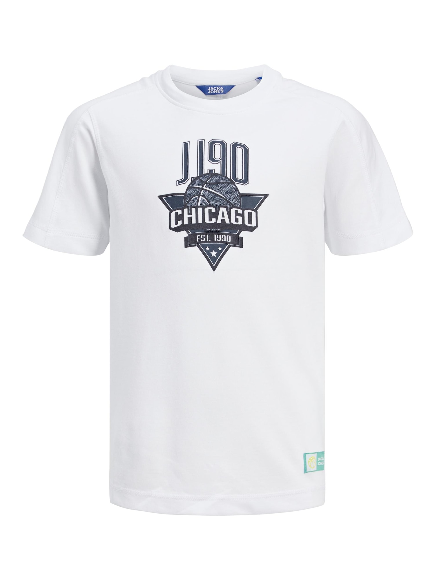Jack & Jones Junior Majica  mornarska / črna / bela