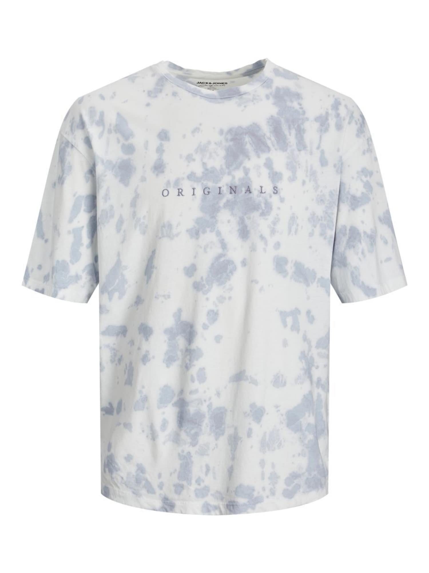Jack & Jones Junior Majica  nebeško modra / siva / bela