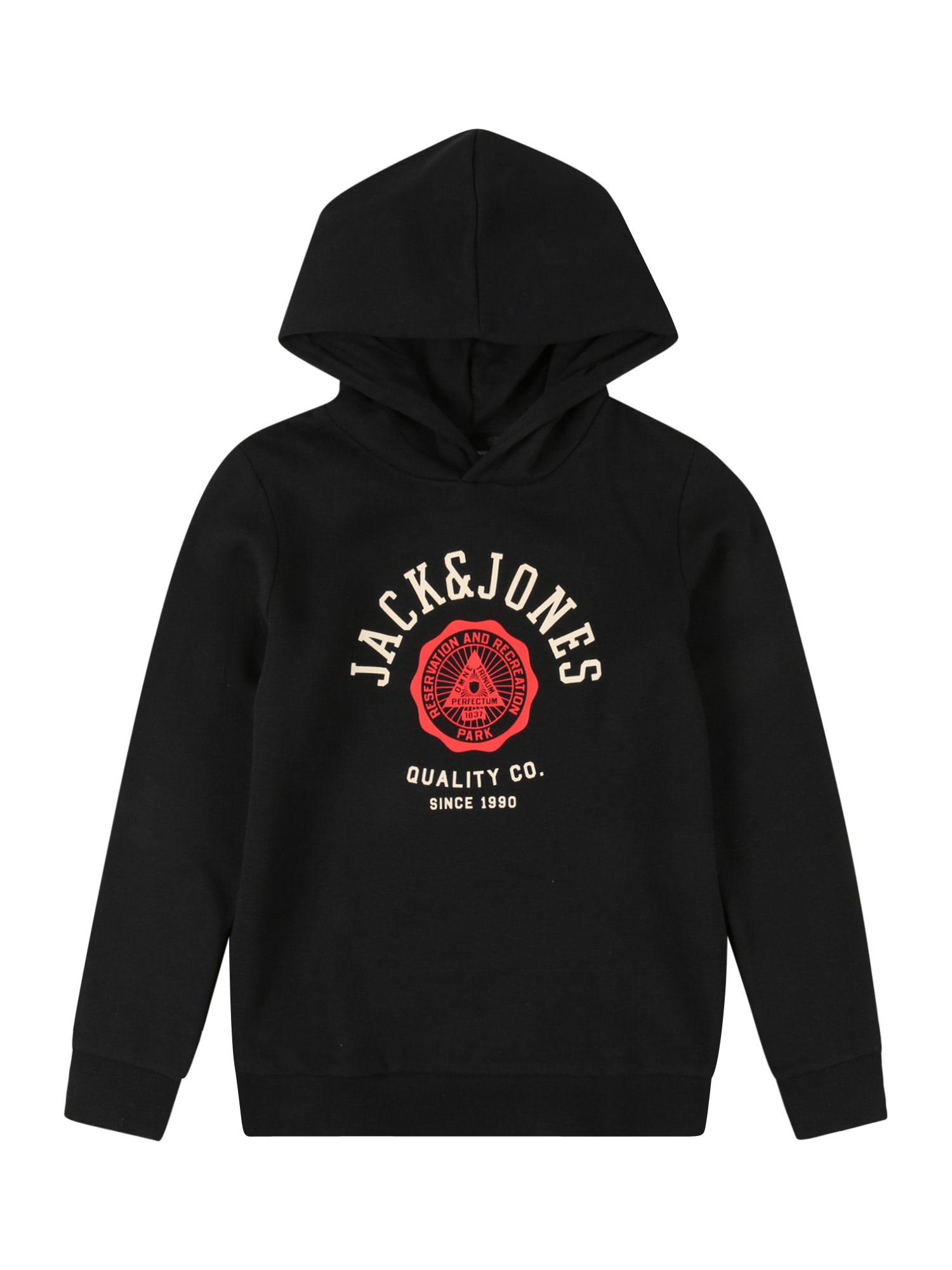 Jack & Jones Junior Majica  svetlo rdeča / črna / off-bela