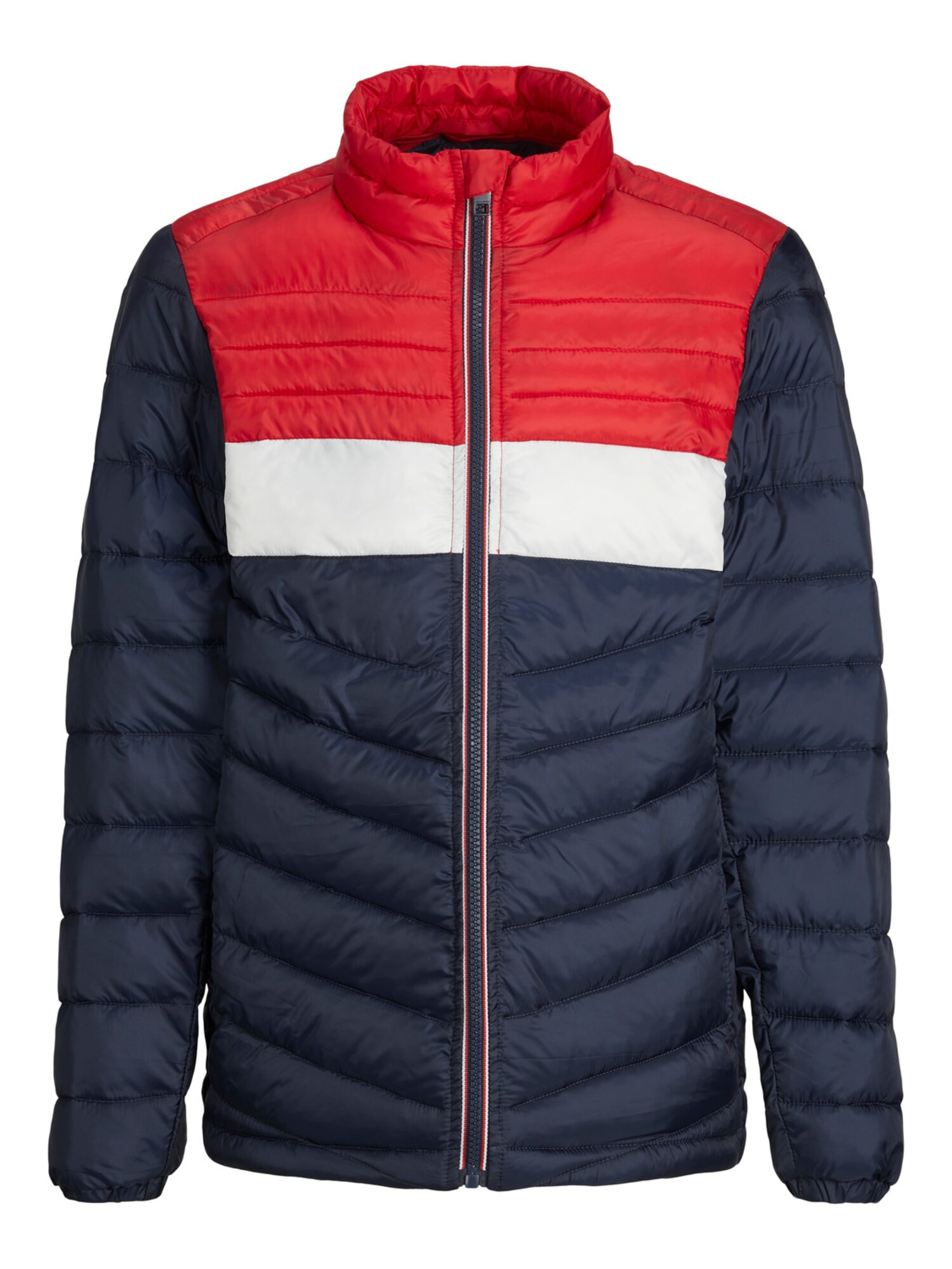 Jack & Jones Junior Prehodna jakna 'HERO'  mornarska / rdeča / bela