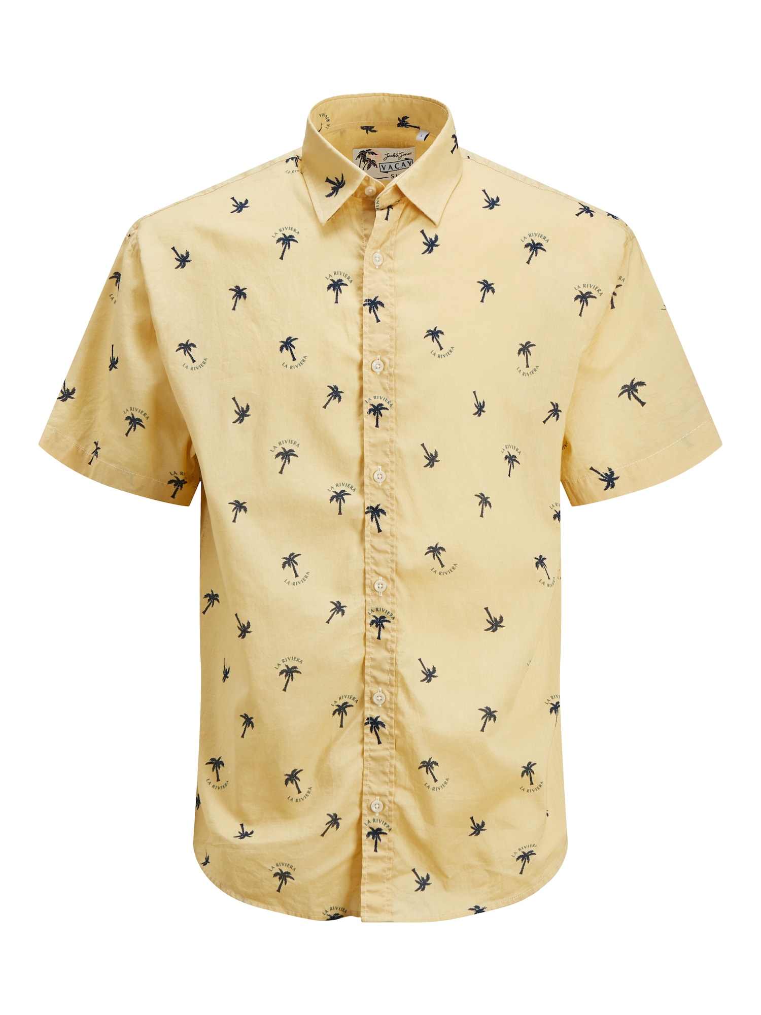 Jack & Jones Junior Srajca 'Aloha'  temno modra / rumena / kivi