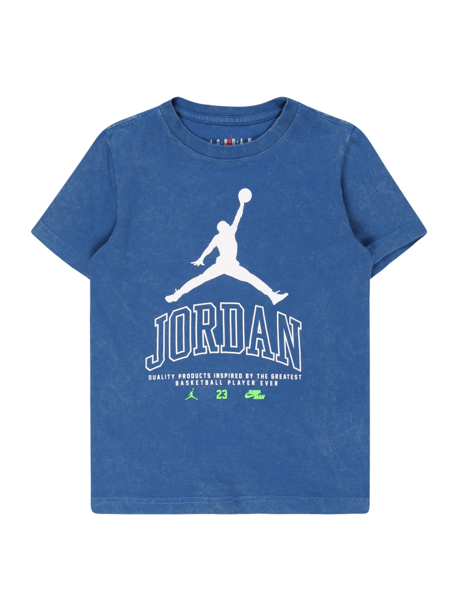 Jordan Majica 'NO LOOK'  modra / neonsko zelena / bela