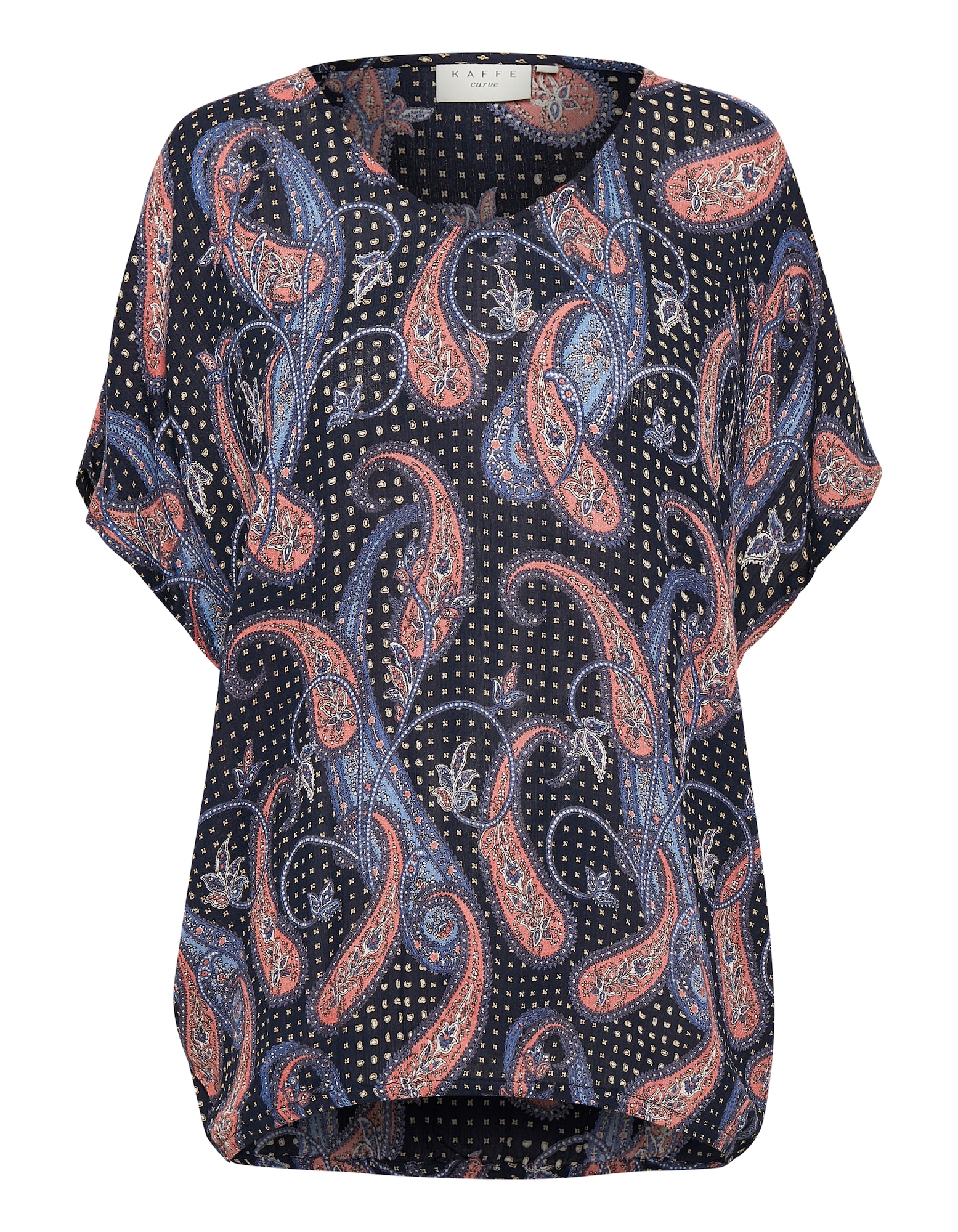 KAFFE CURVE Bluza 'Arky'  mešane barve / črna