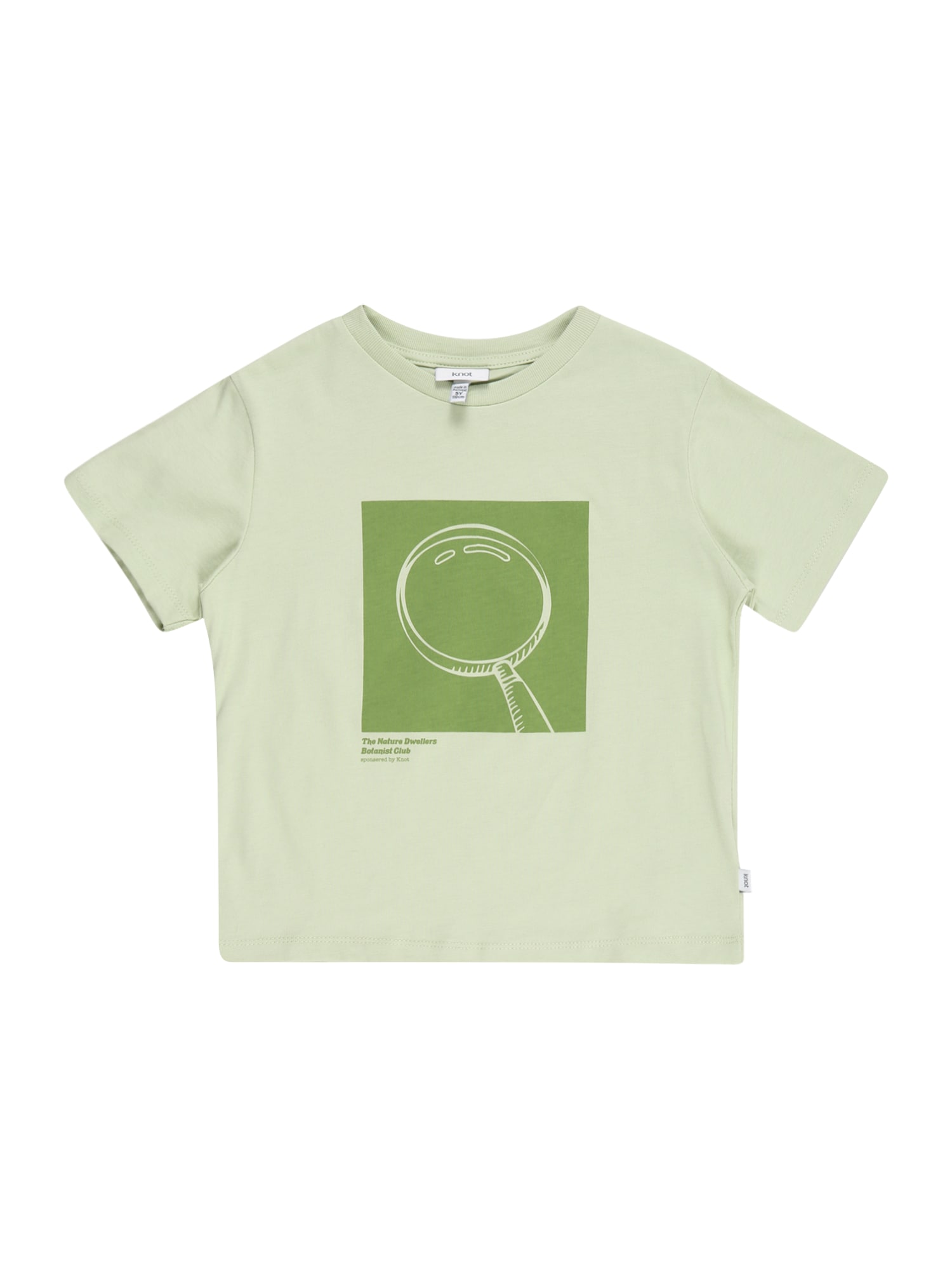 KNOT Majica 'Spruce'  zelena / pastelno zelena / bela
