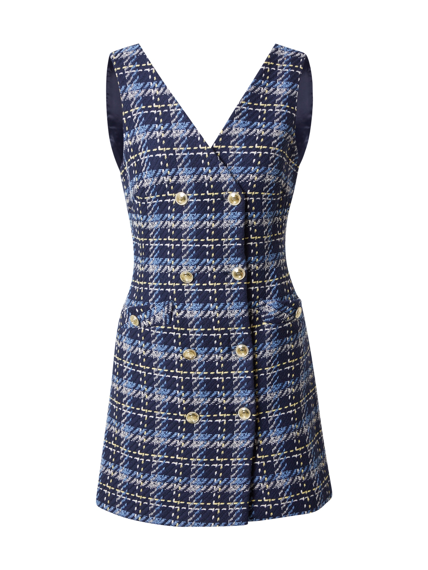 Karen Millen Dolga srajca  modra / mornarska / rumena / bela