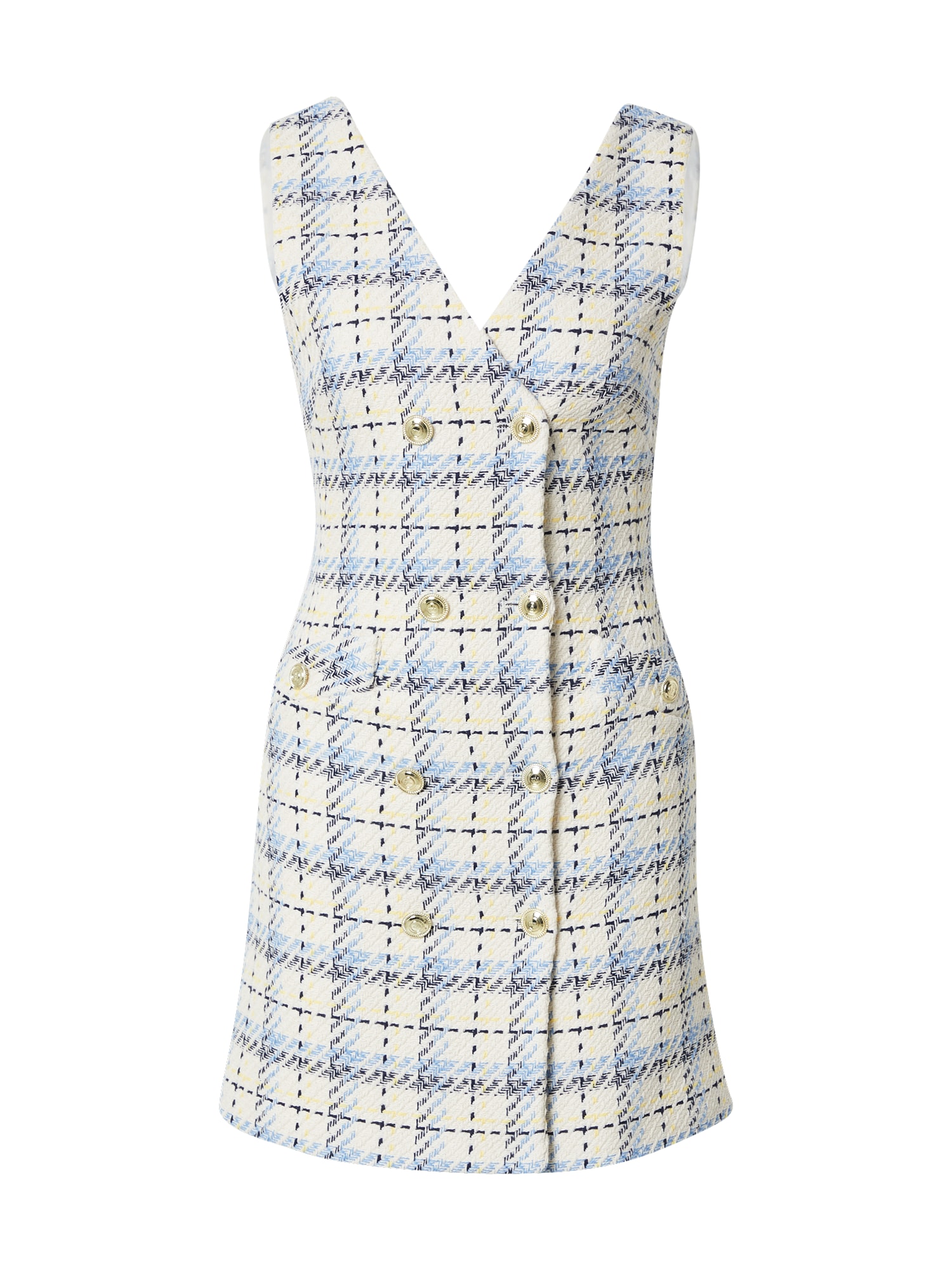 Karen Millen Dolga srajca  modra / svetlo modra / črna / off-bela