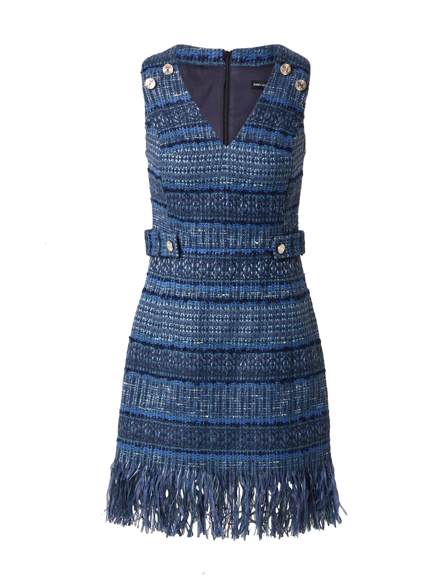 Karen Millen Obleka  modra / nočno modra / golobje modra / smaragd