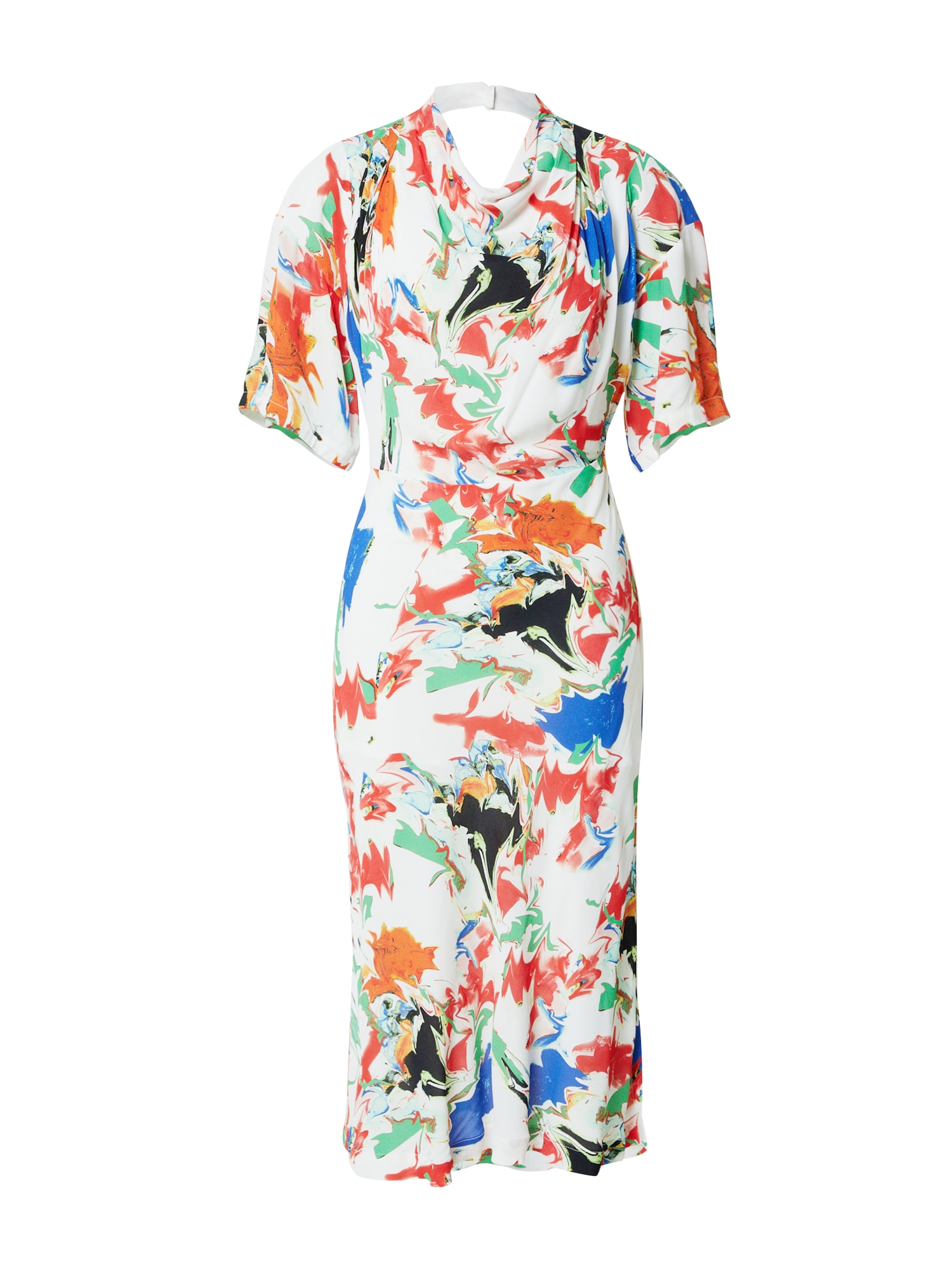 Karen Millen Obleka  modra / oranžna / oranžno rdeča / bela