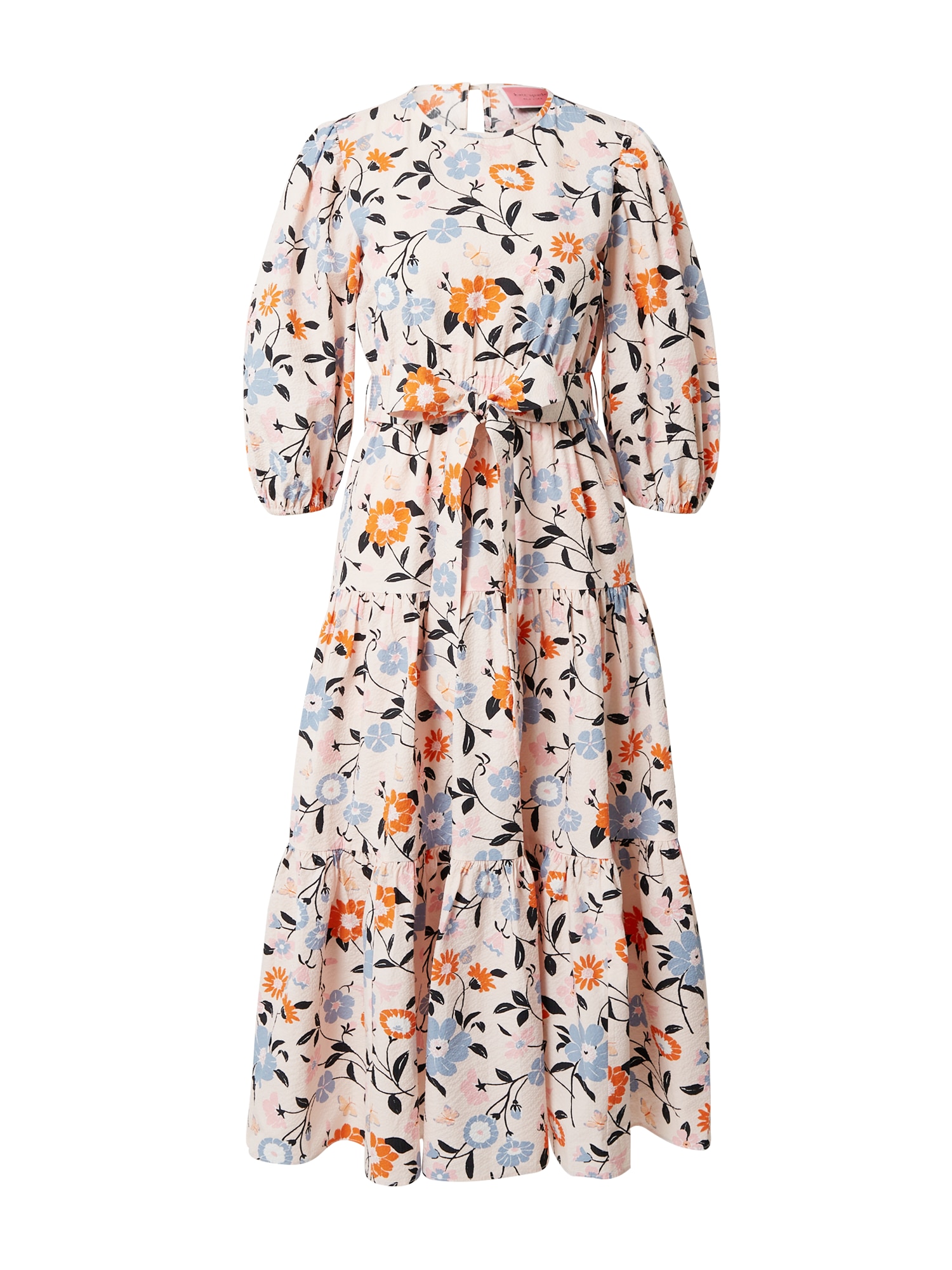 Kate Spade Obleka  svetlo modra / oranžna / pastelno roza / črna