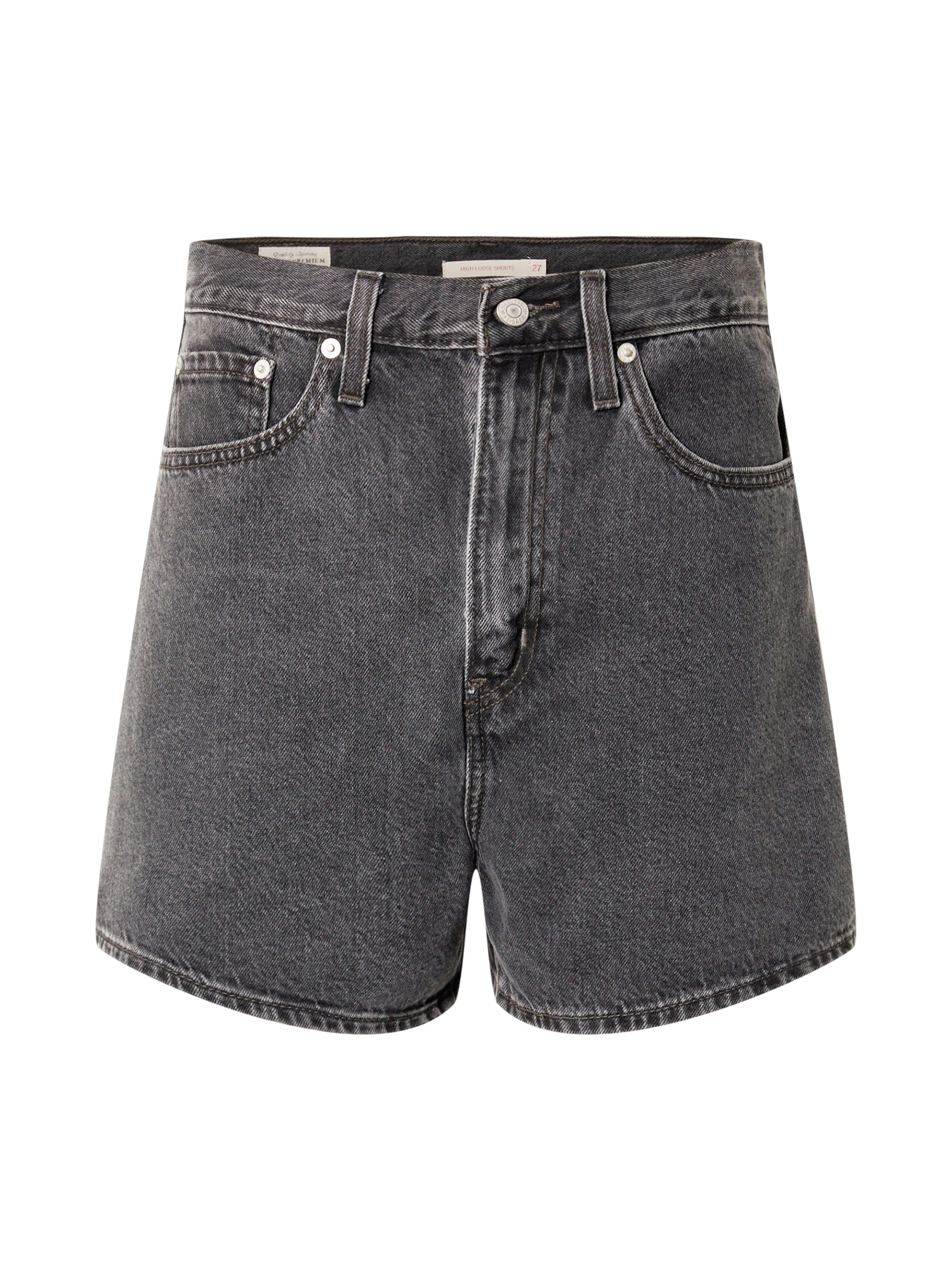 LEVI'S Kavbojke 'HIGH LOOSE SHORT'  črn denim