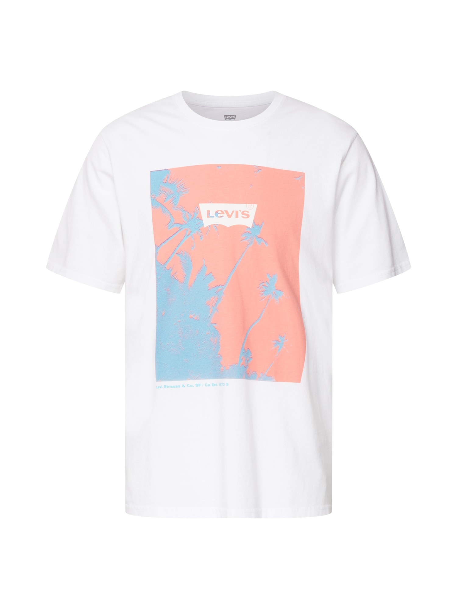 LEVI'S Majica  dimno modra / korala / bela