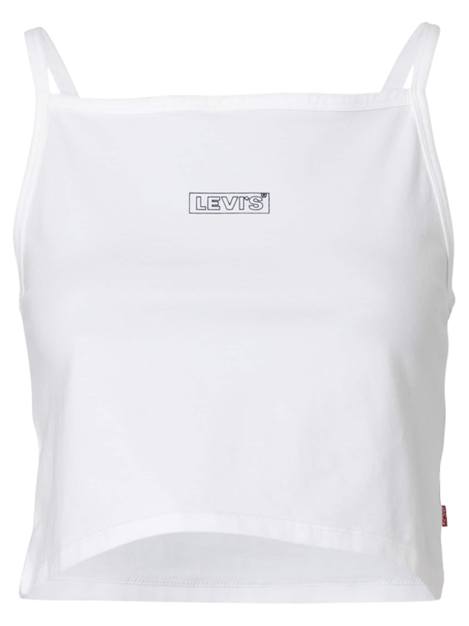 LEVI'S Top  črna / bela