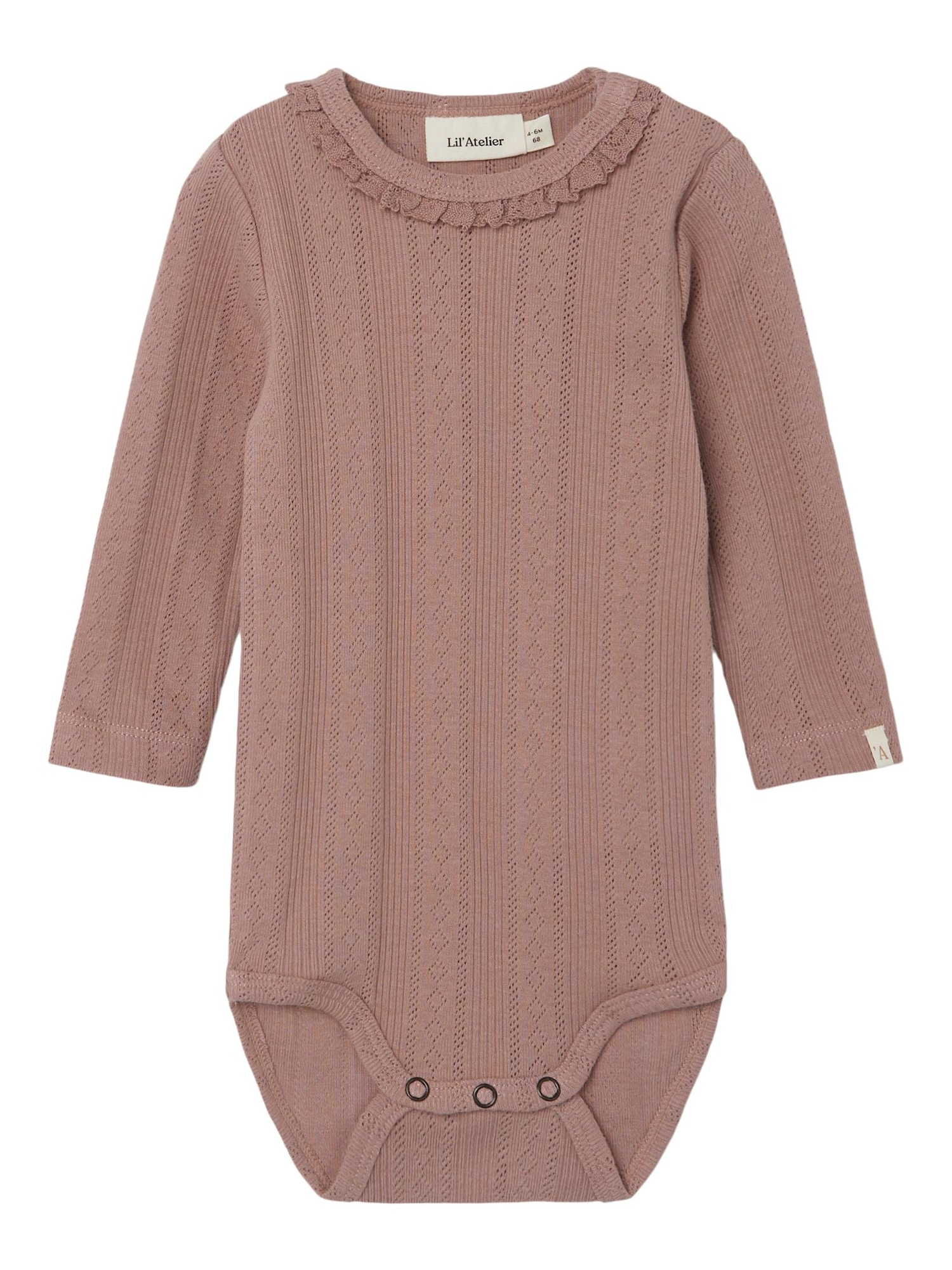 Lil ' Atelier Kids Pajac/bodi 'Safran'  rjava / rosé / bela