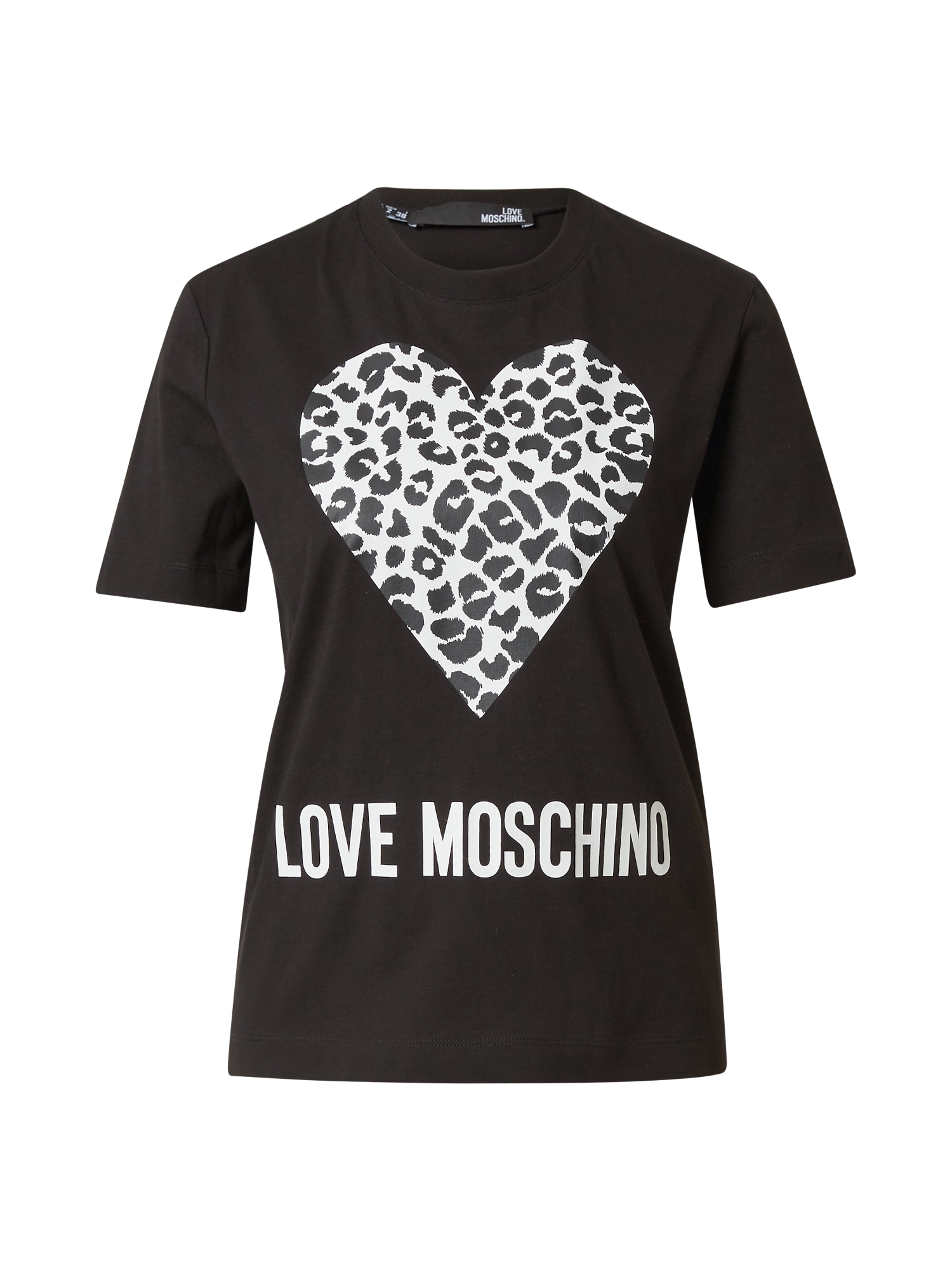 Love Moschino Majica  črna / bela
