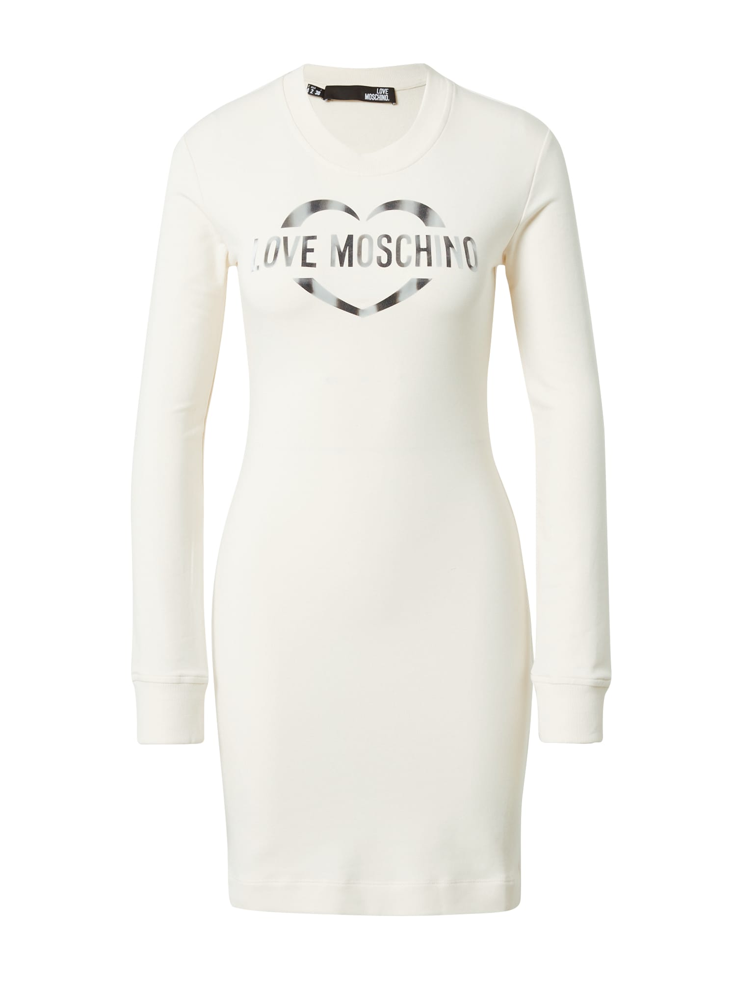 Love Moschino Obleka  kremna / siva / temno siva