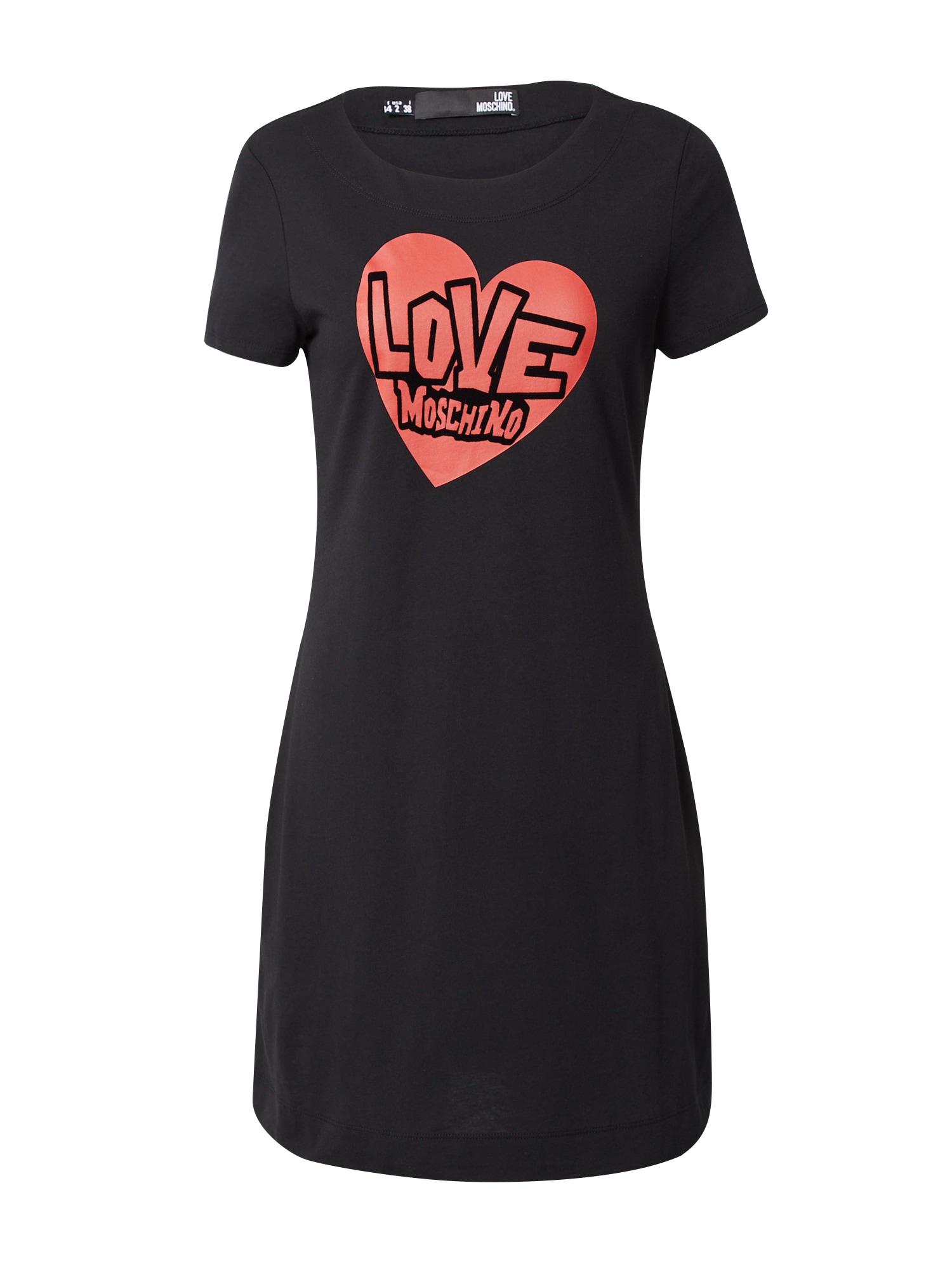 Love Moschino Obleka  rdeča / črna