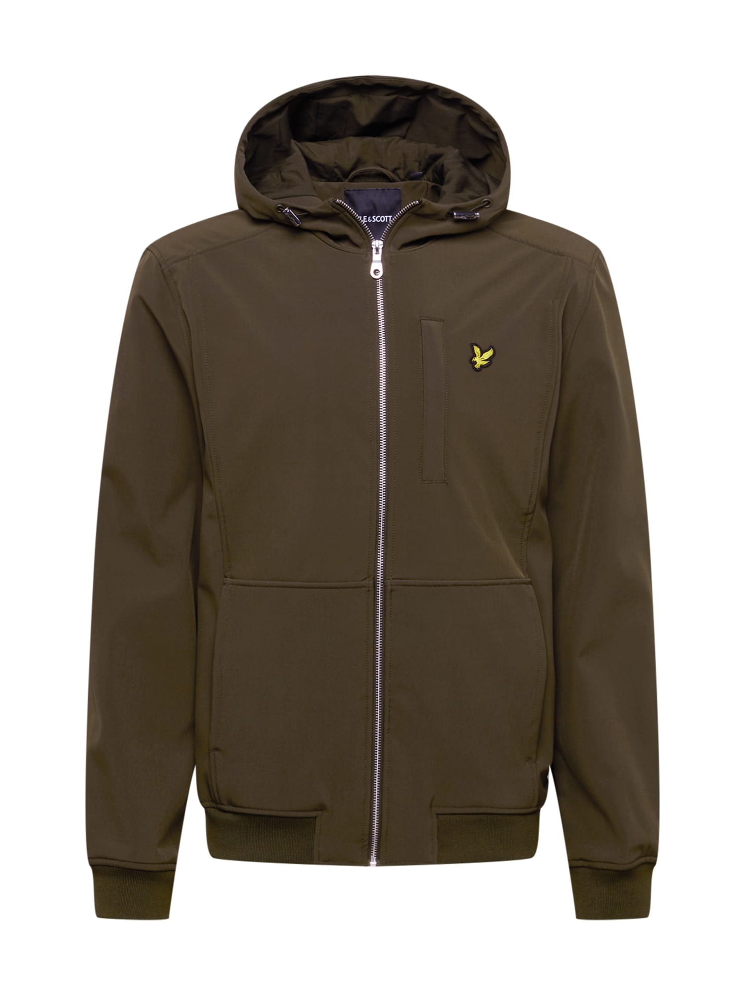 Lyle & Scott Prehodna jakna  rumena / oliva / črna