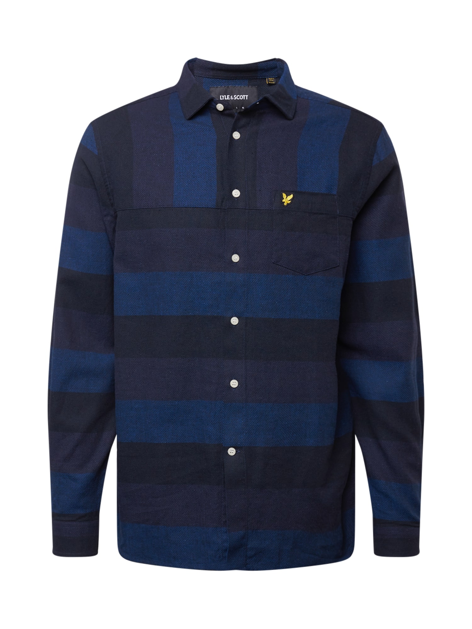 Lyle & Scott Srajca  mornarska / nočno modra / temno modra / rumena