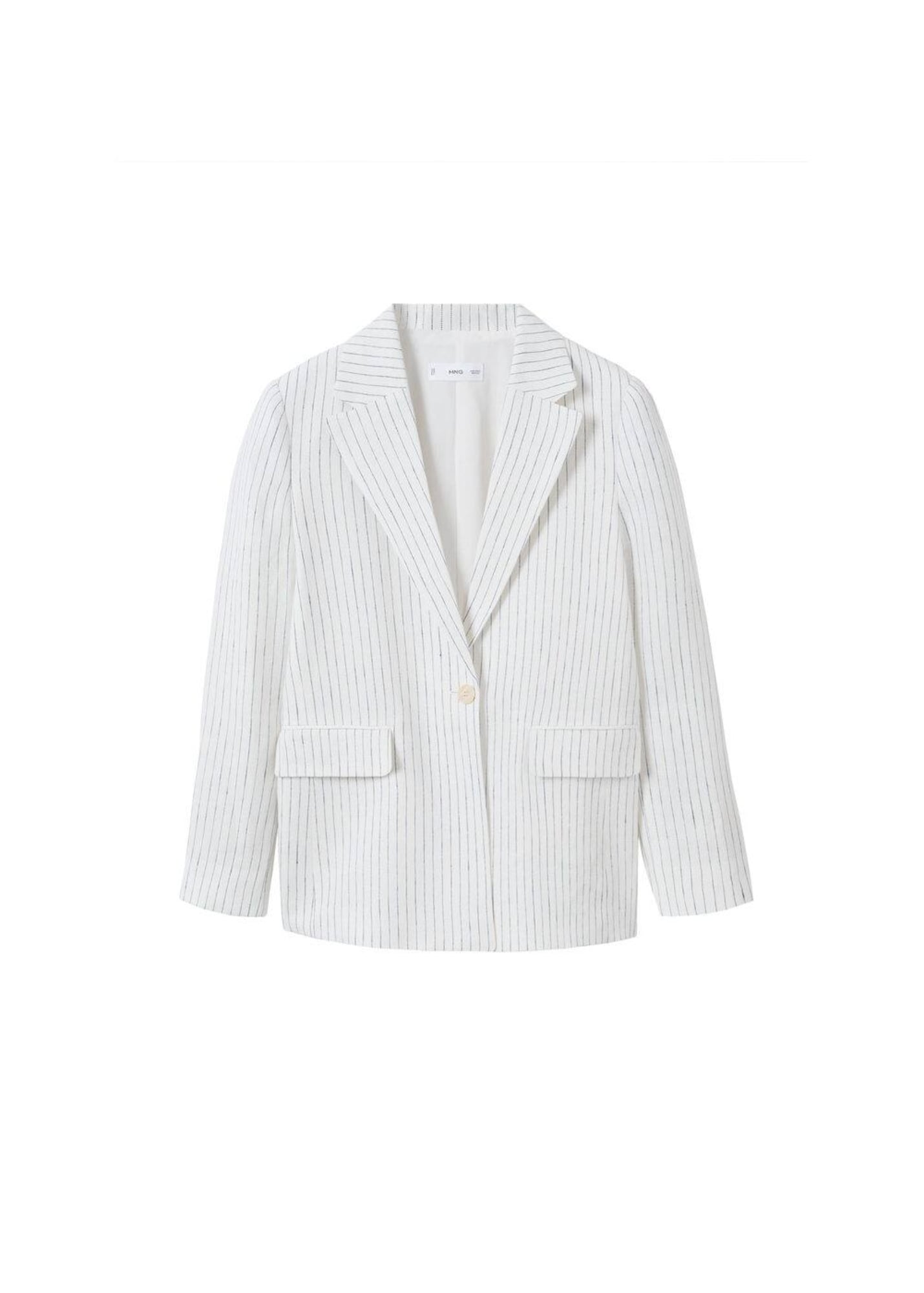 MANGO Blazer 'Mauro'  črna / bela