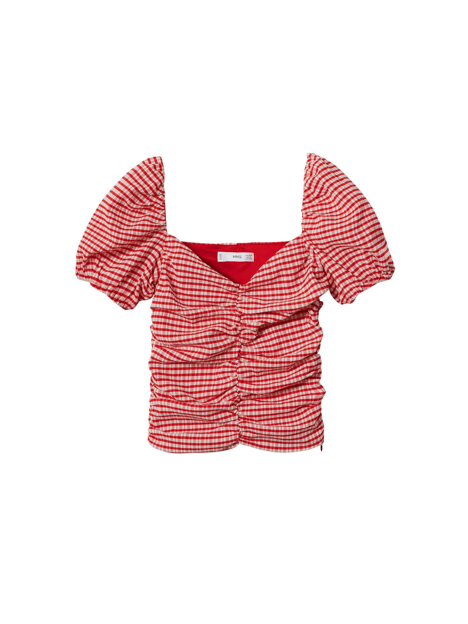 MANGO Bluza 'GIGI'  rdeča / pastelno rdeča / bela