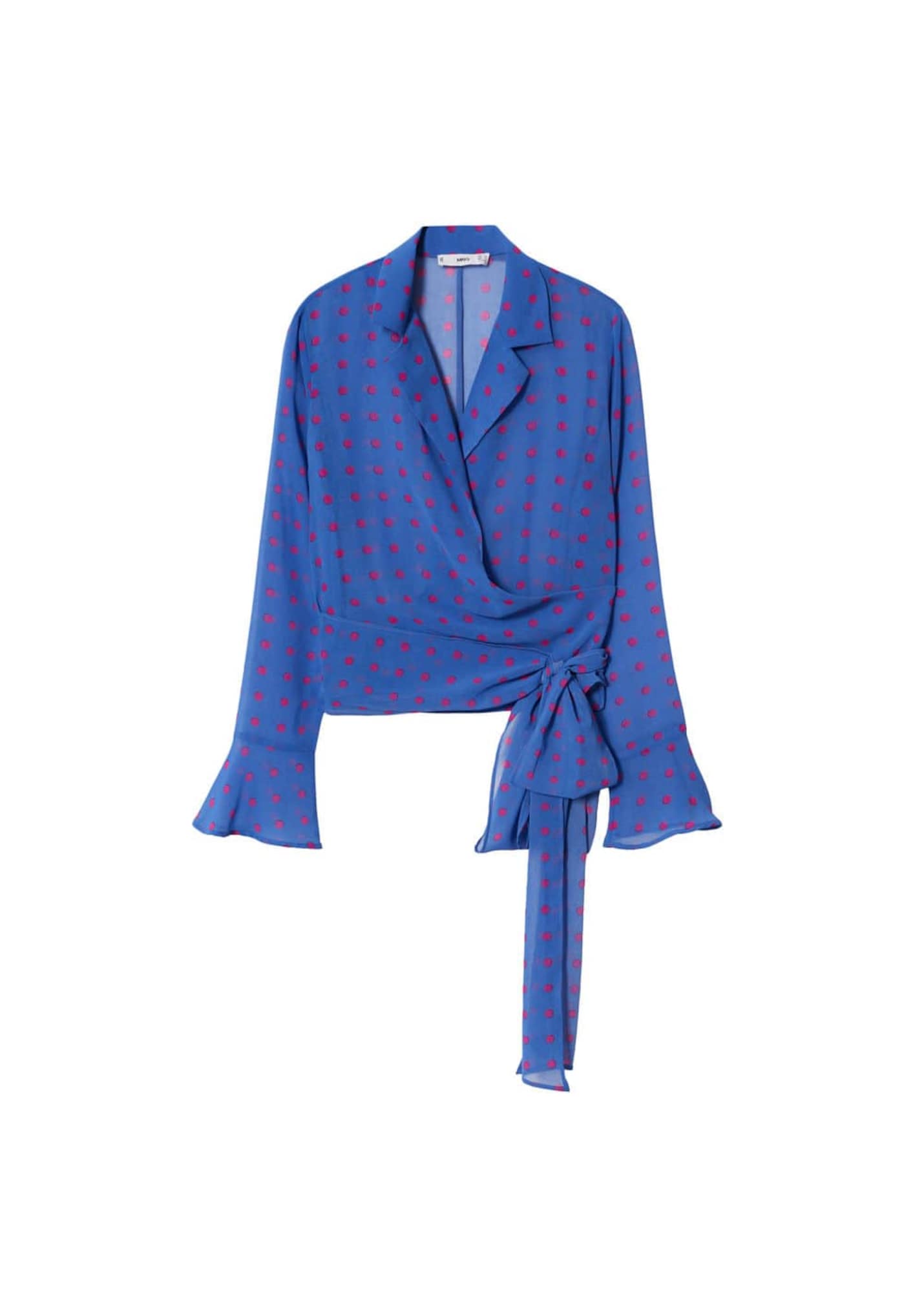 MANGO Bluza 'cuore'  modra / rdeča