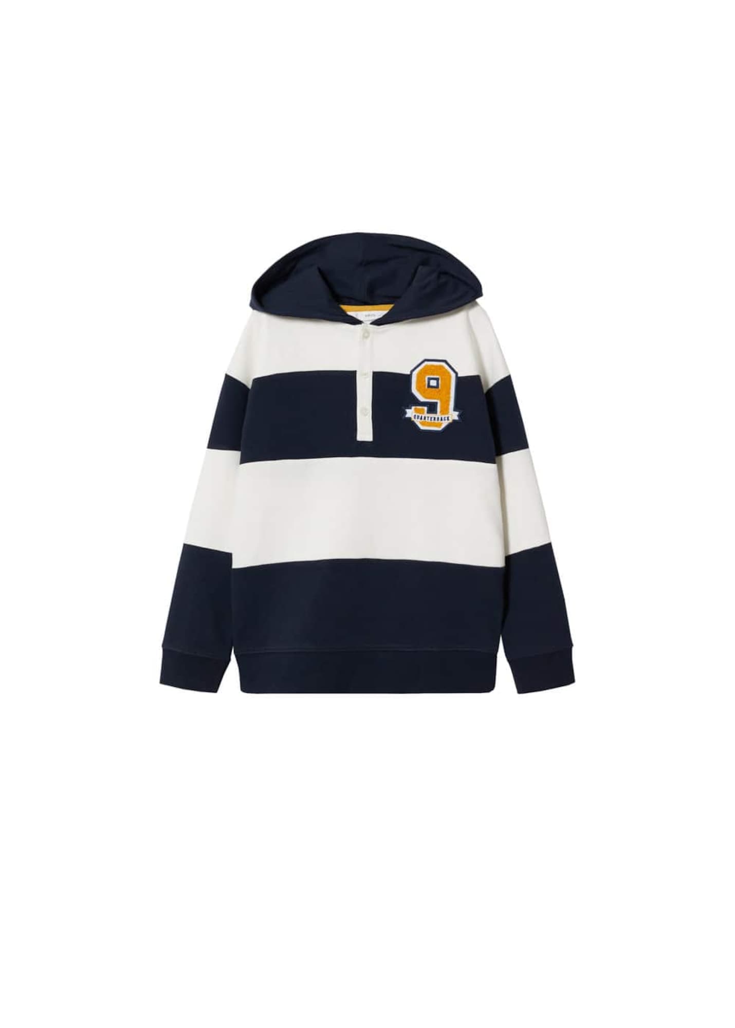 MANGO KIDS Majica 'Nine'  mornarska / kari / bela