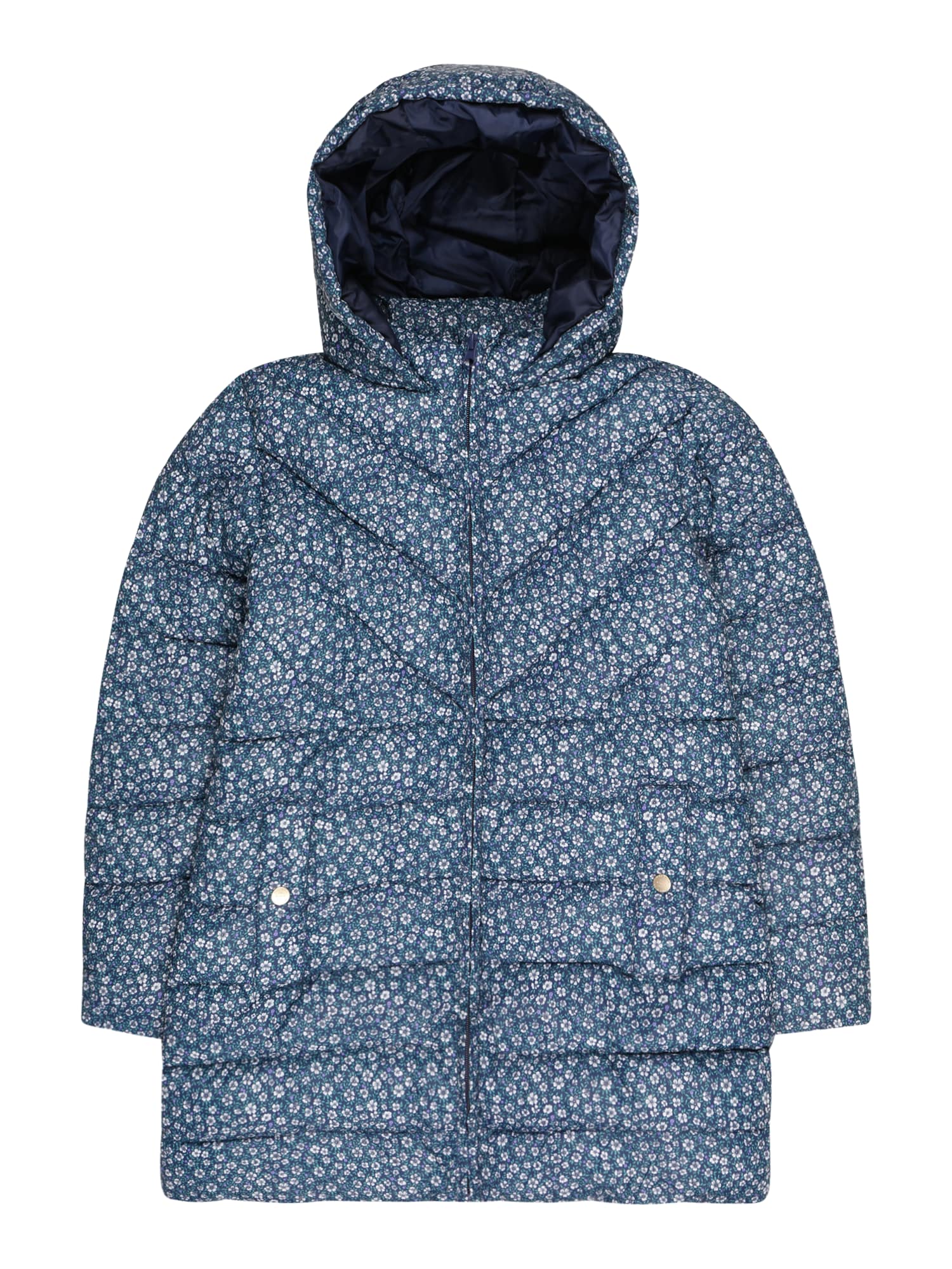 MANGO KIDS Zimska jakna 'Alilong3'  nočno modra / kraljevo modra / žad / bela