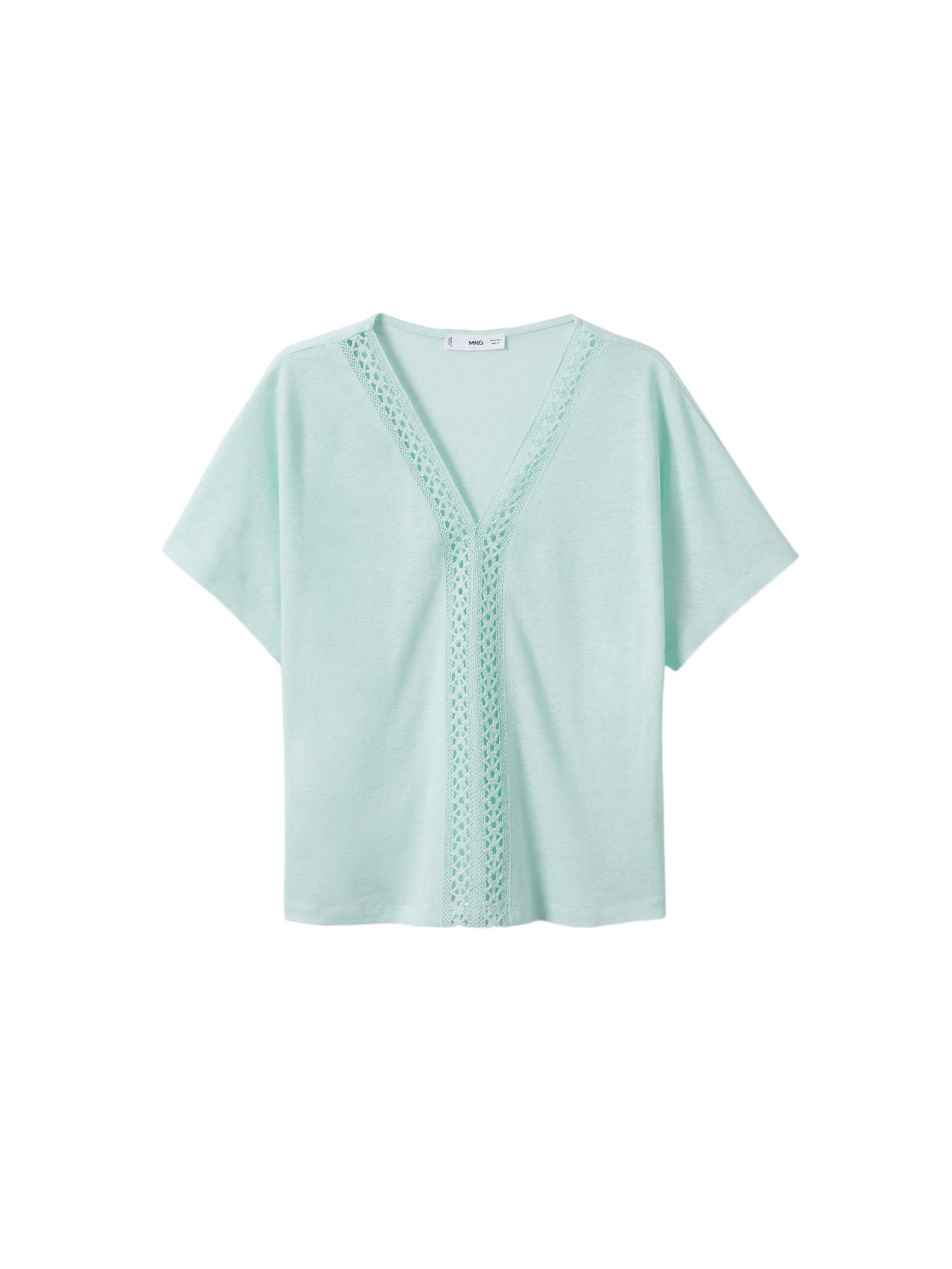 MANGO Majica 'BOHO'  turkizna