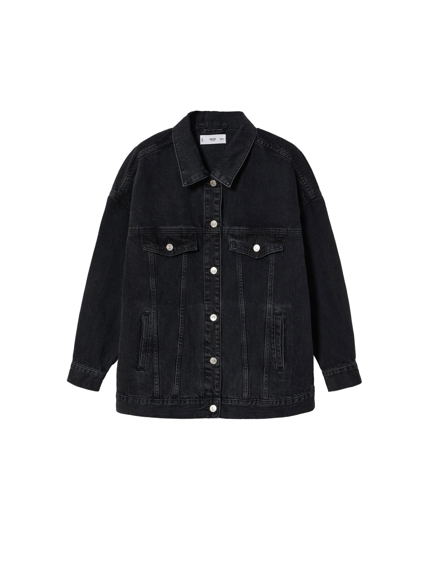 MANGO Prehodna jakna 'Dafne'  črn denim