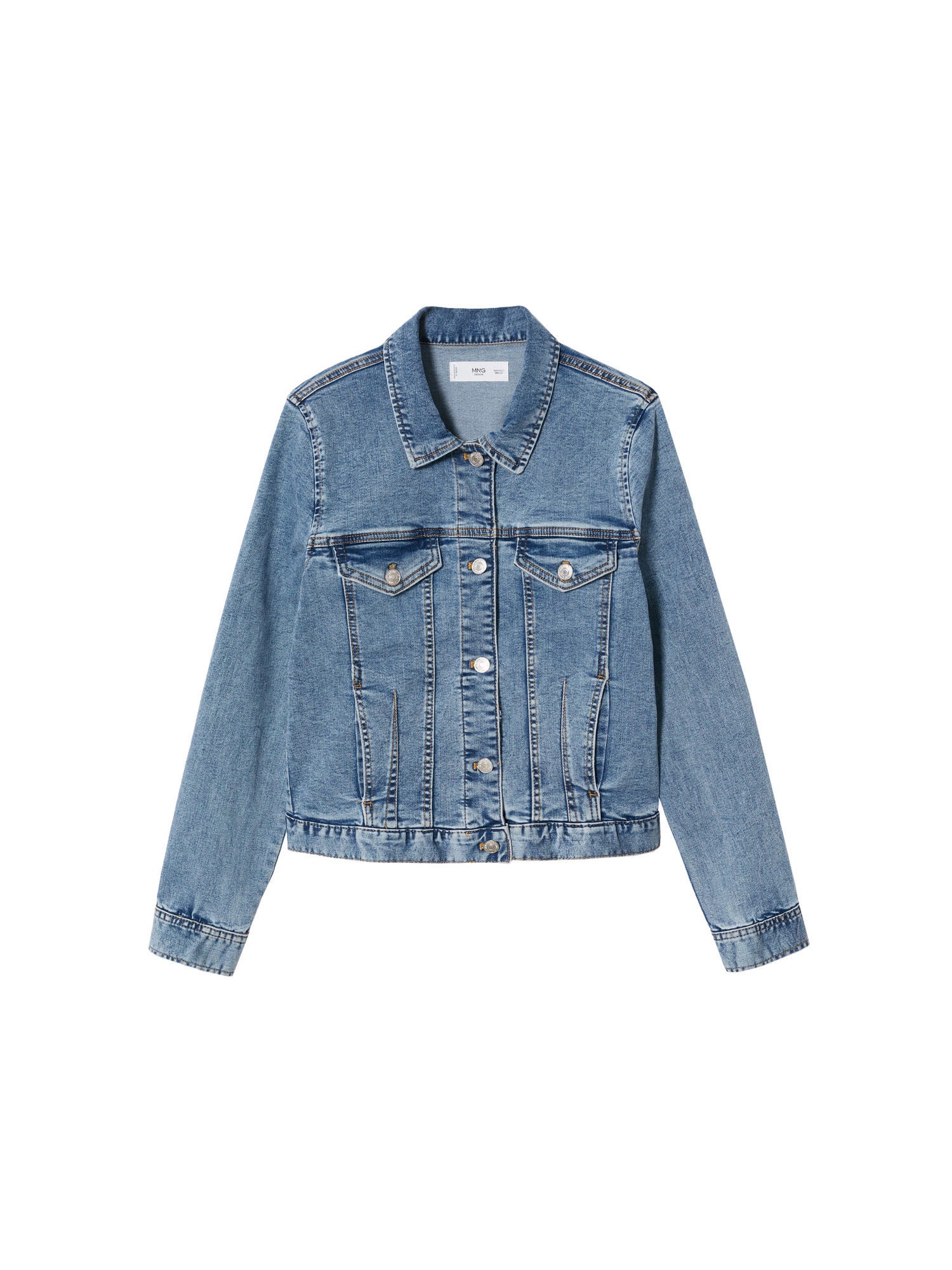 MANGO Prehodna jakna 'Vicky'  moder denim