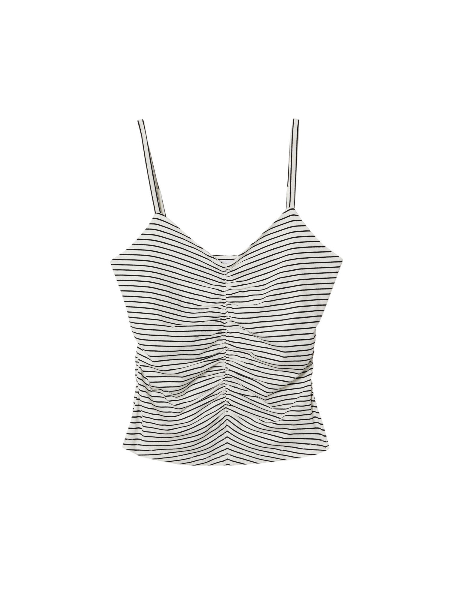 MANGO Top 'ALINAR'  črna / off-bela