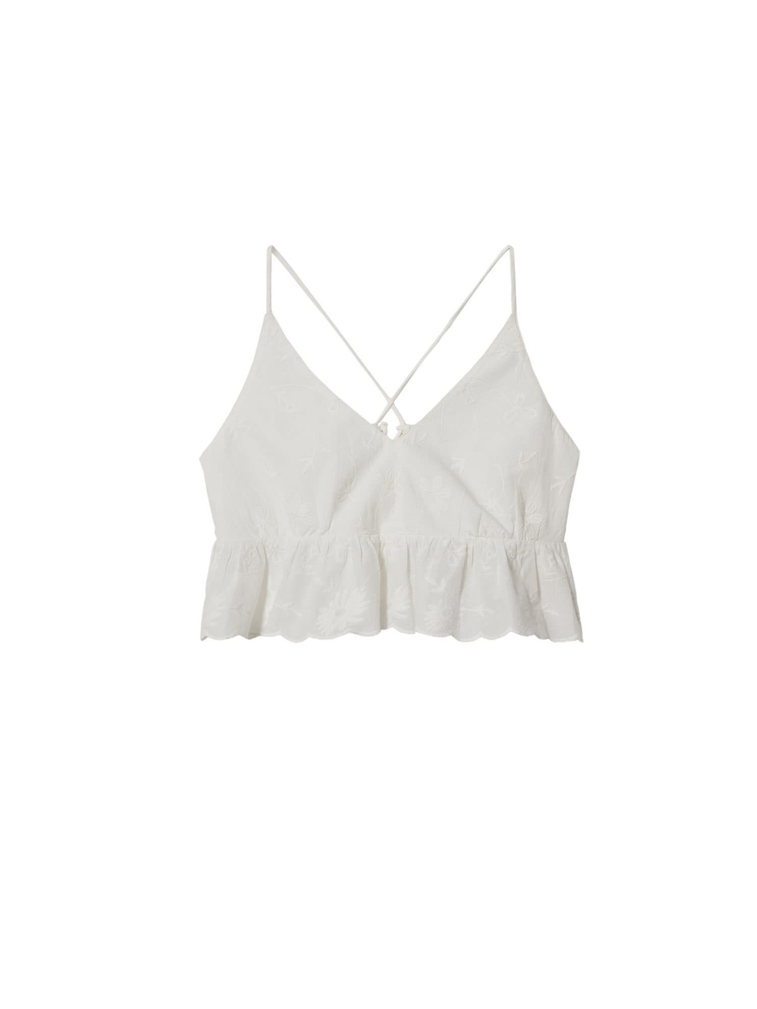 MANGO Top 'BLANQUI'  off-bela