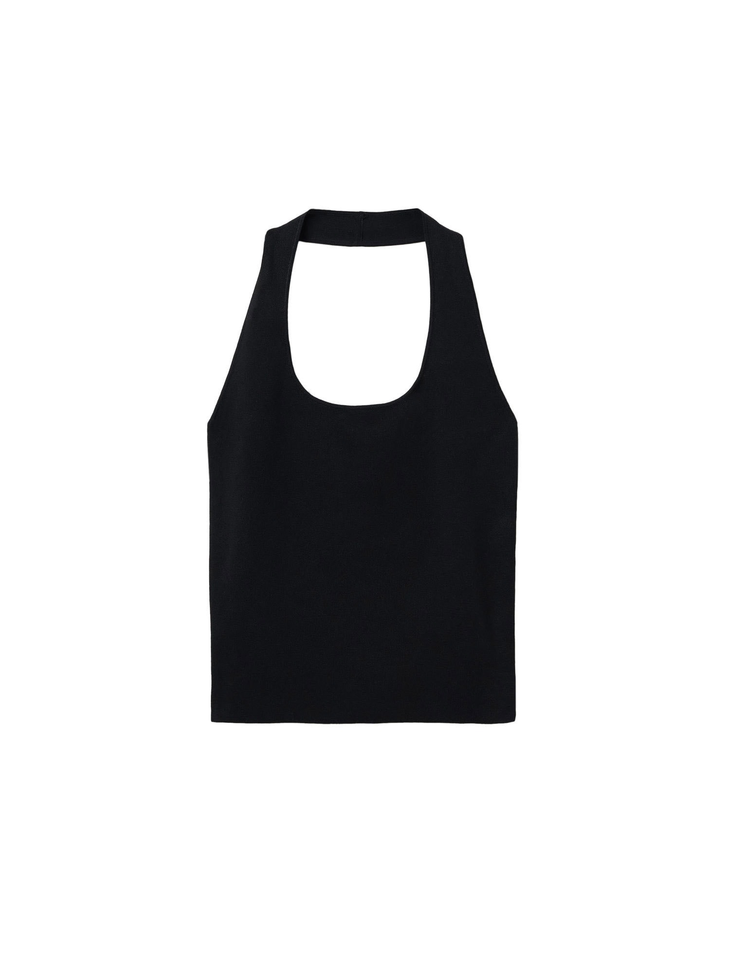 MANGO Top z naramnicami 'DEAN'  črna