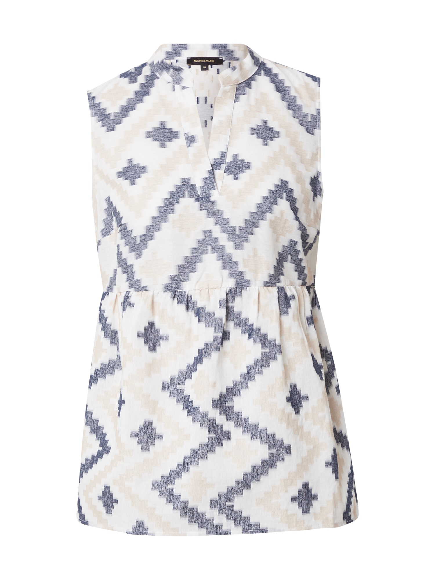 MORE & MORE Bluza  ecru / golobje modra / bela