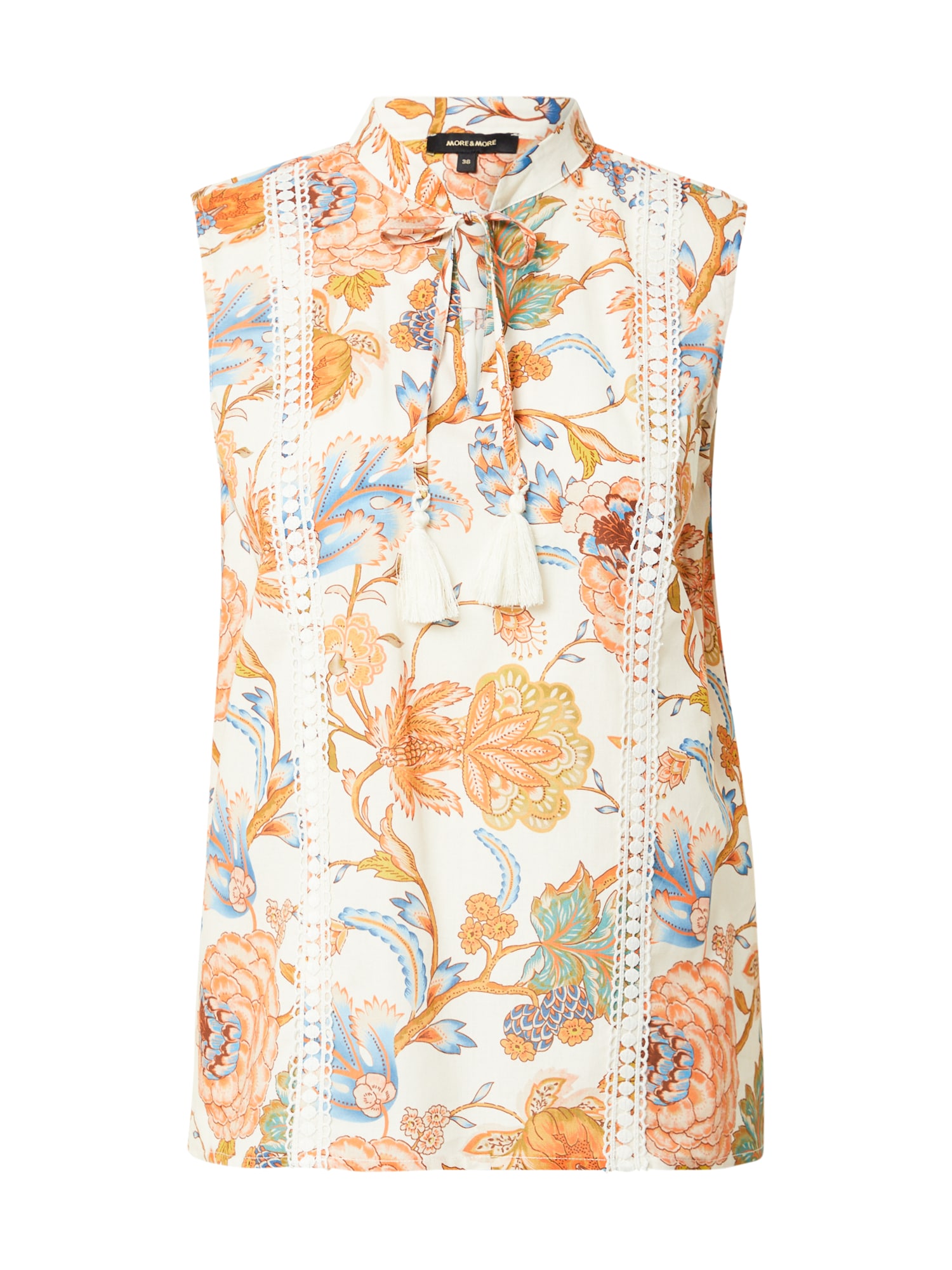 MORE & MORE Bluza  ecru / modra / zelena / oranžna