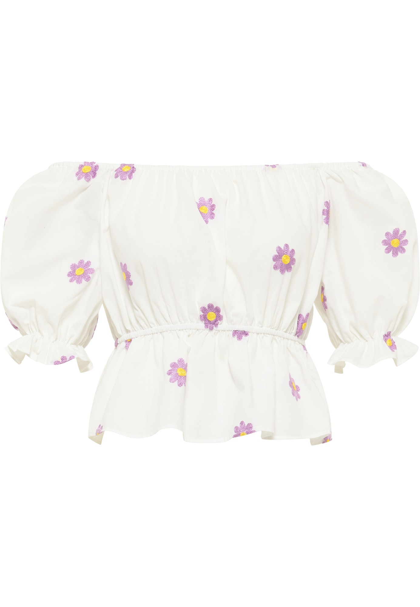 MYMO Bluza  rumena / lila / bela