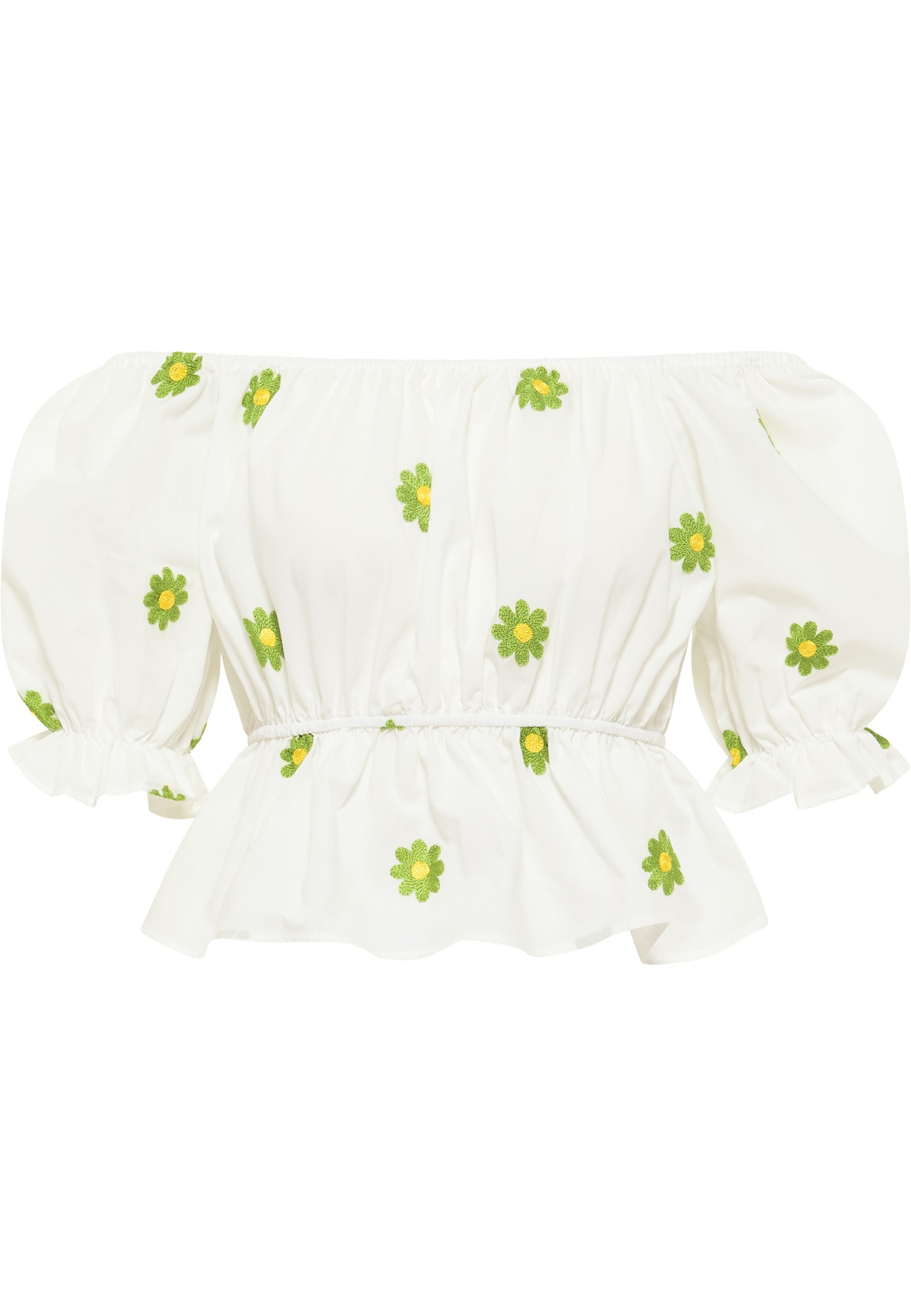 MYMO Bluza  rumena / zelena / bela