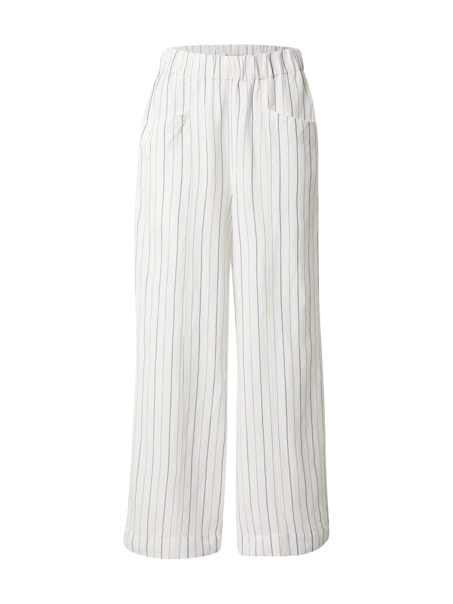Madewell Hlače  mornarska / bela