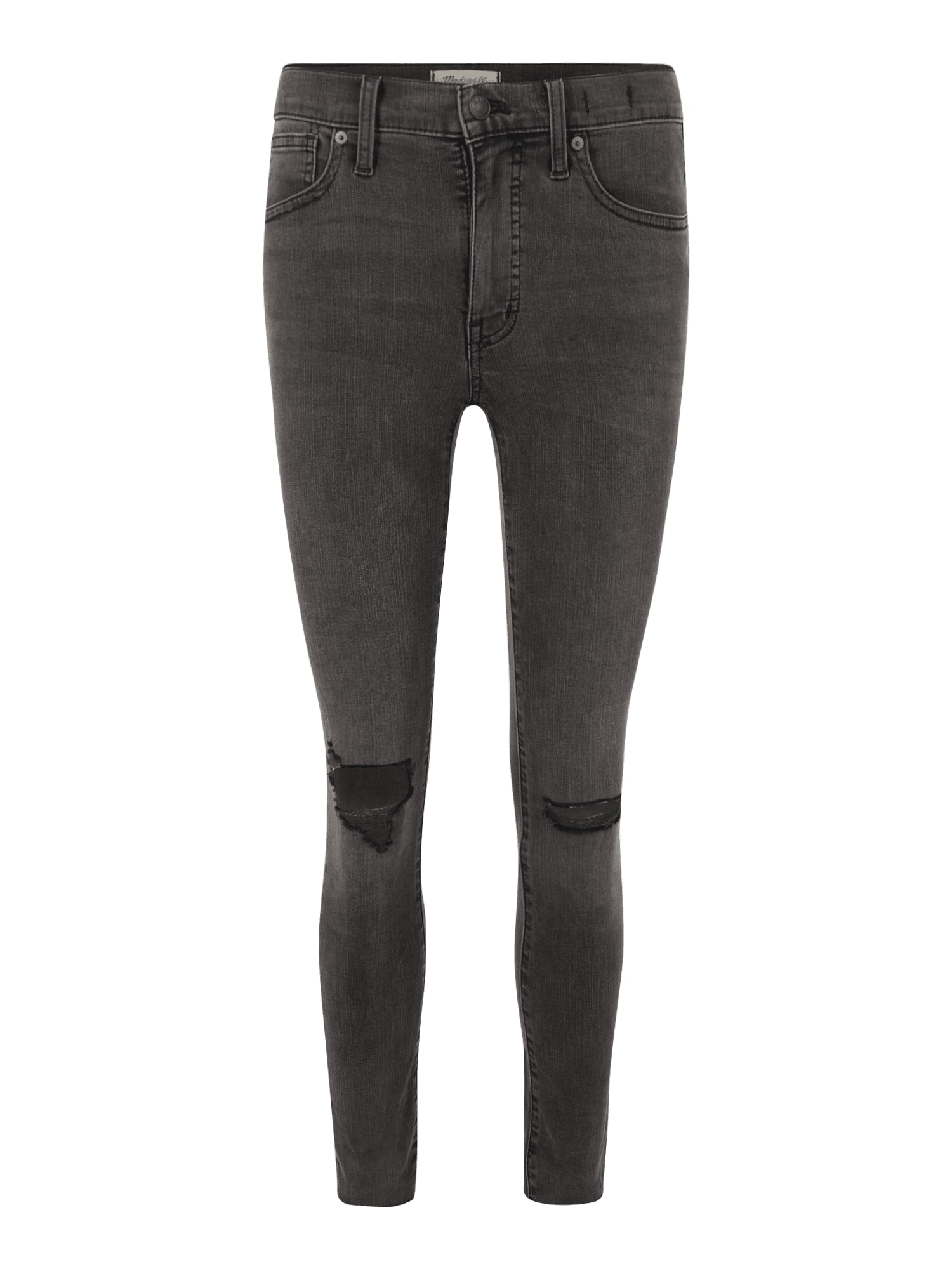 Madewell Kavbojke  črn denim