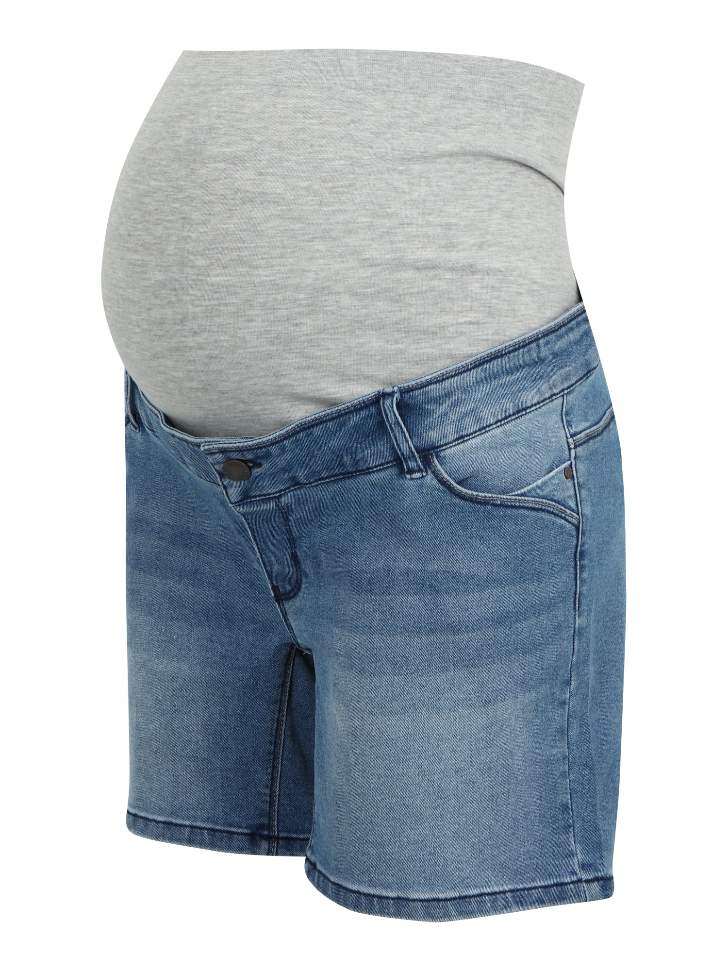 Mamalicious Curve Kavbojke  moder denim / pegasto siva