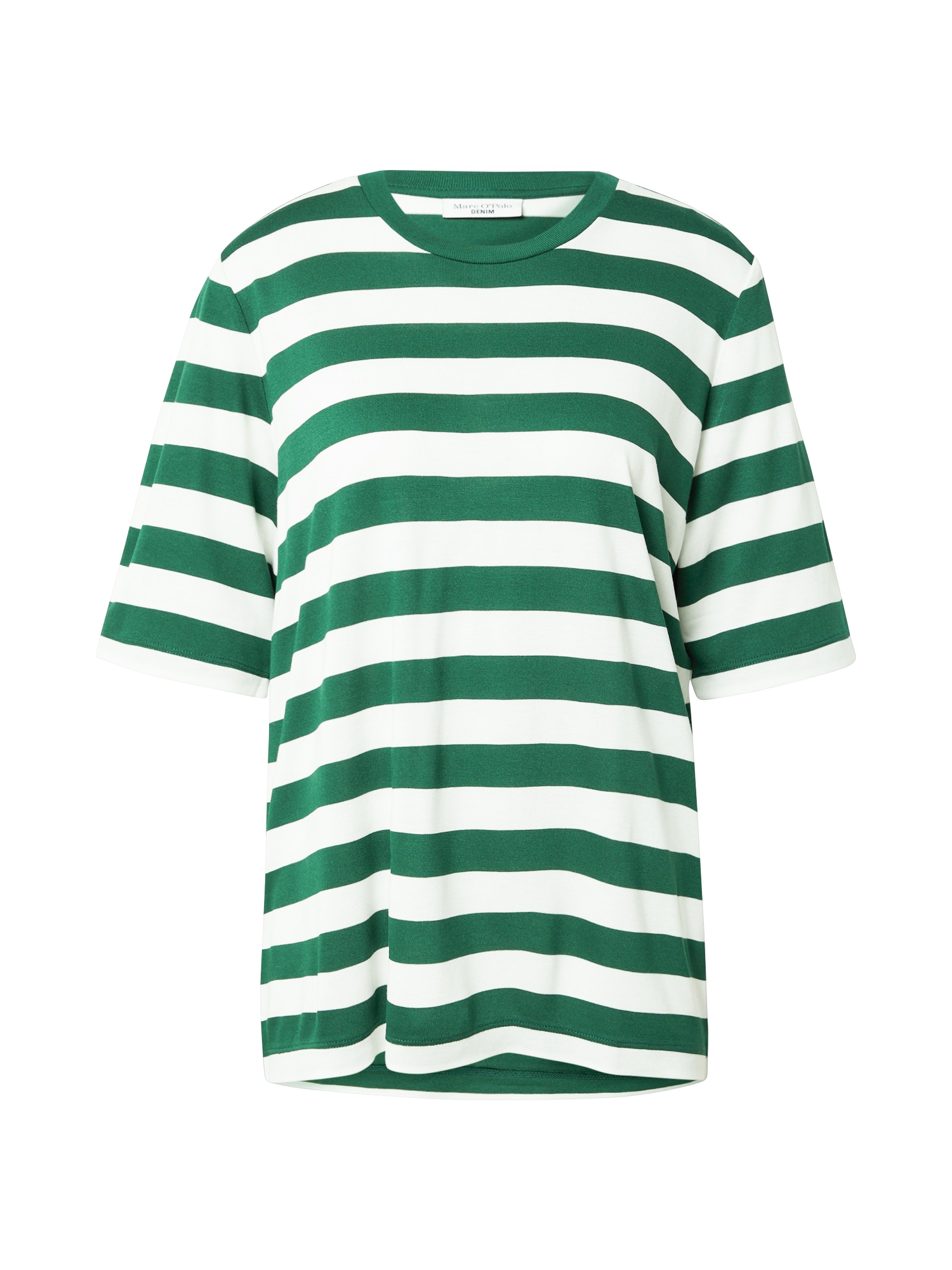 Marc O'Polo DENIM Majica  travnato zelena / naravno bela