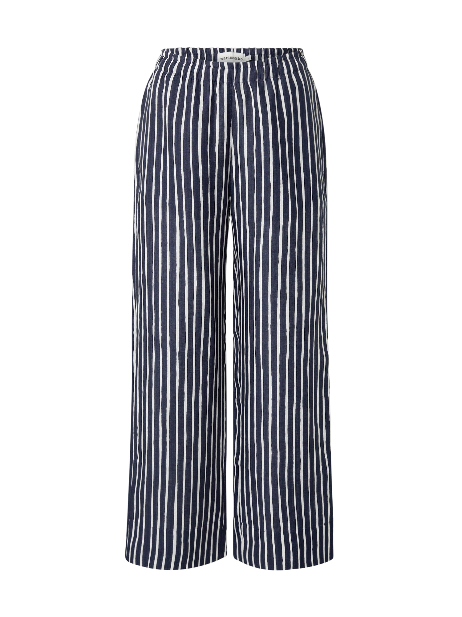 Marimekko Hlače 'Lampare Piccolo'  mornarska / off-bela