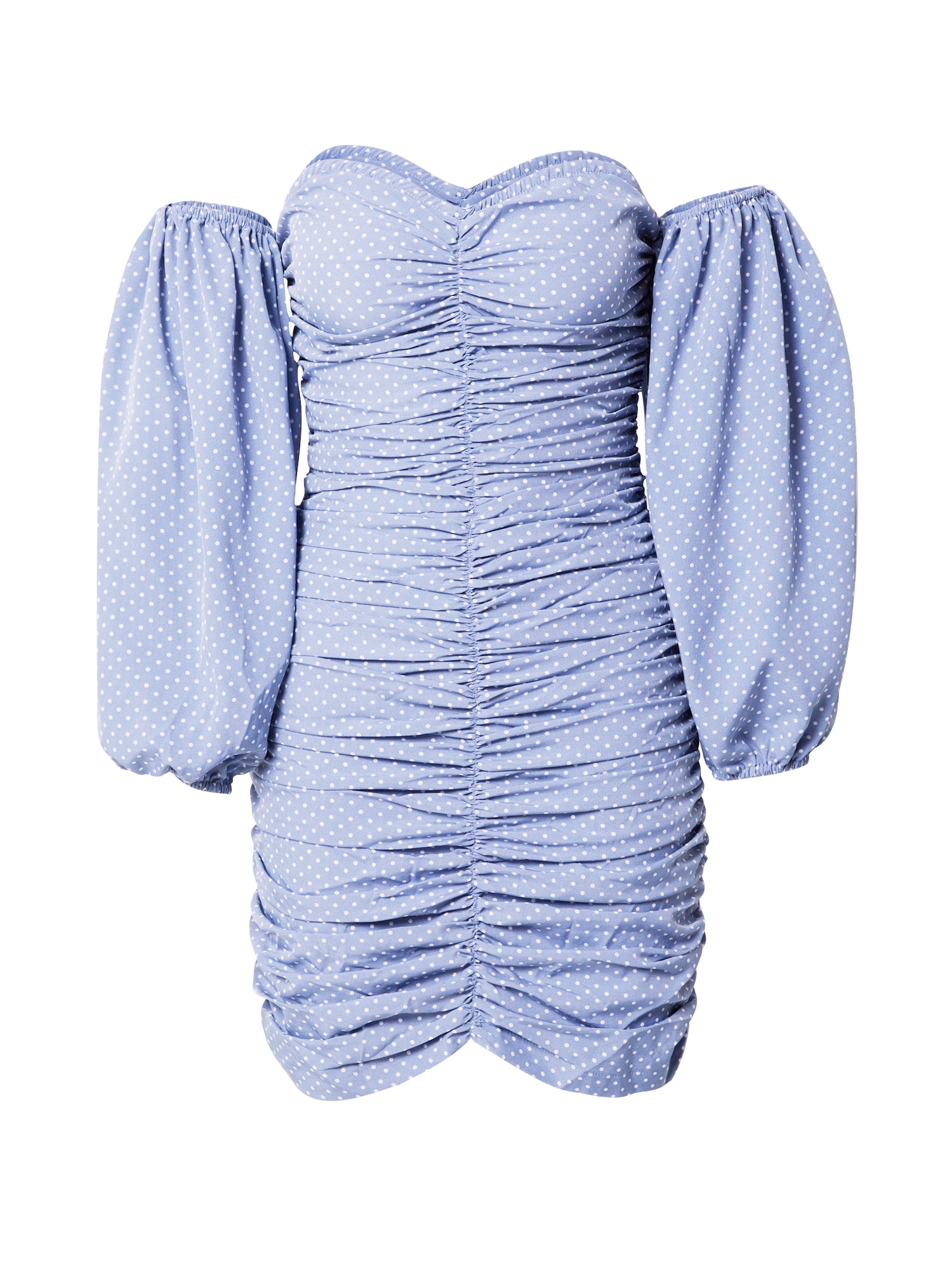 Misspap Obleka 'Polka'  dimno modra / bela