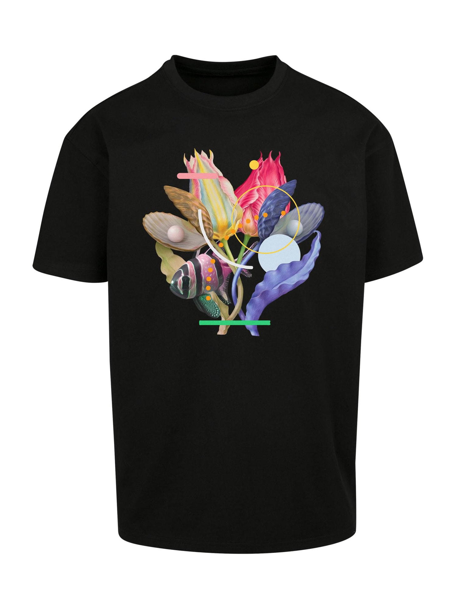 Mister Tee Majica 'Coral'  mešane barve / črna