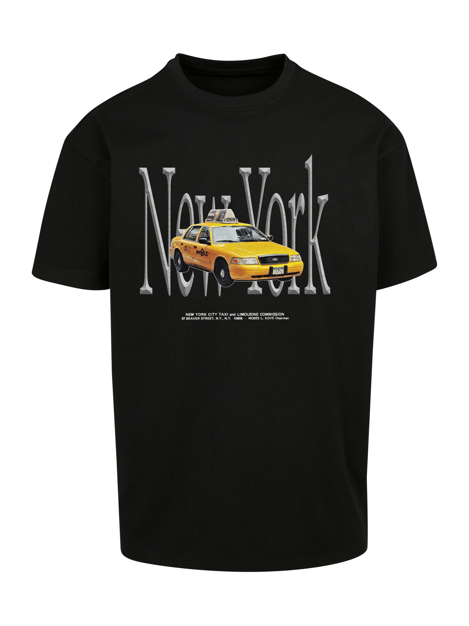 Mister Tee Majica 'NY Taxi'  zlato-rumena / dimno-siva / črna / bela
