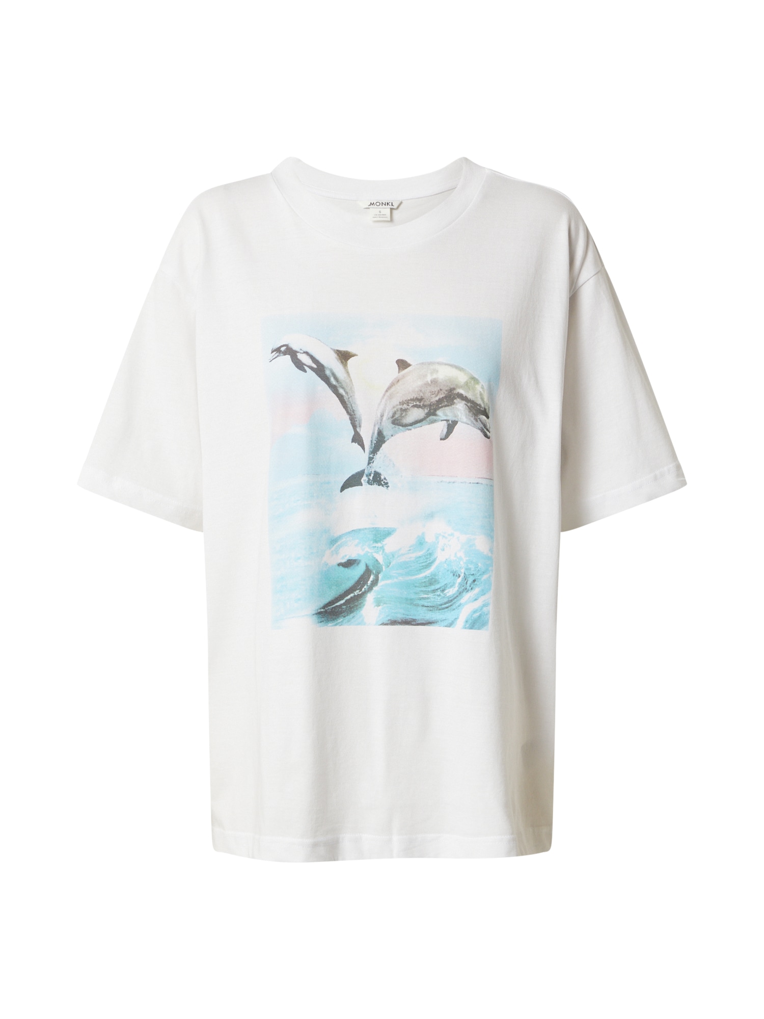 Monki Majica  svetlo modra / siva / antracit / pastelno roza / bela