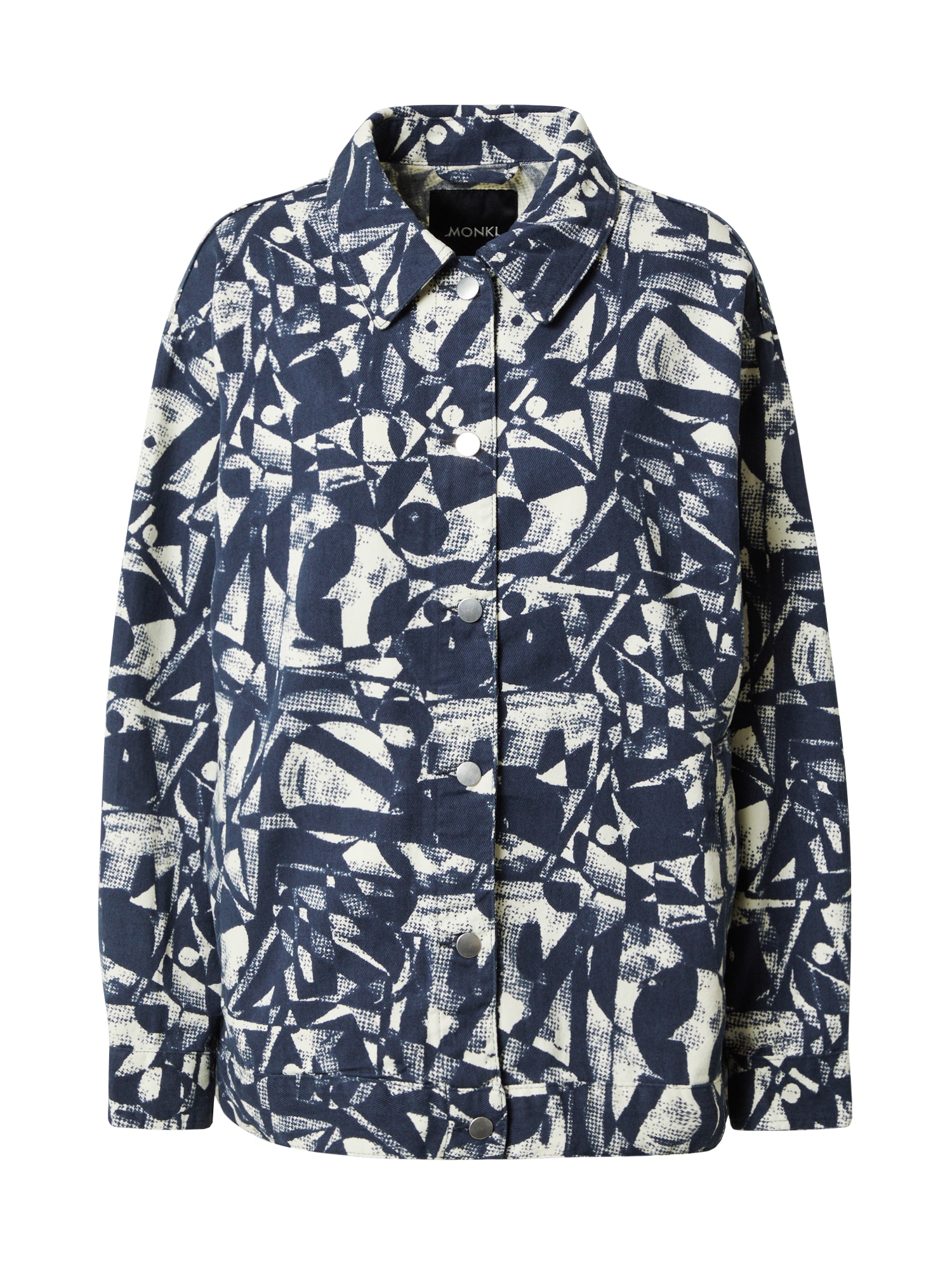 Monki Prehodna jakna  ecru / temno modra