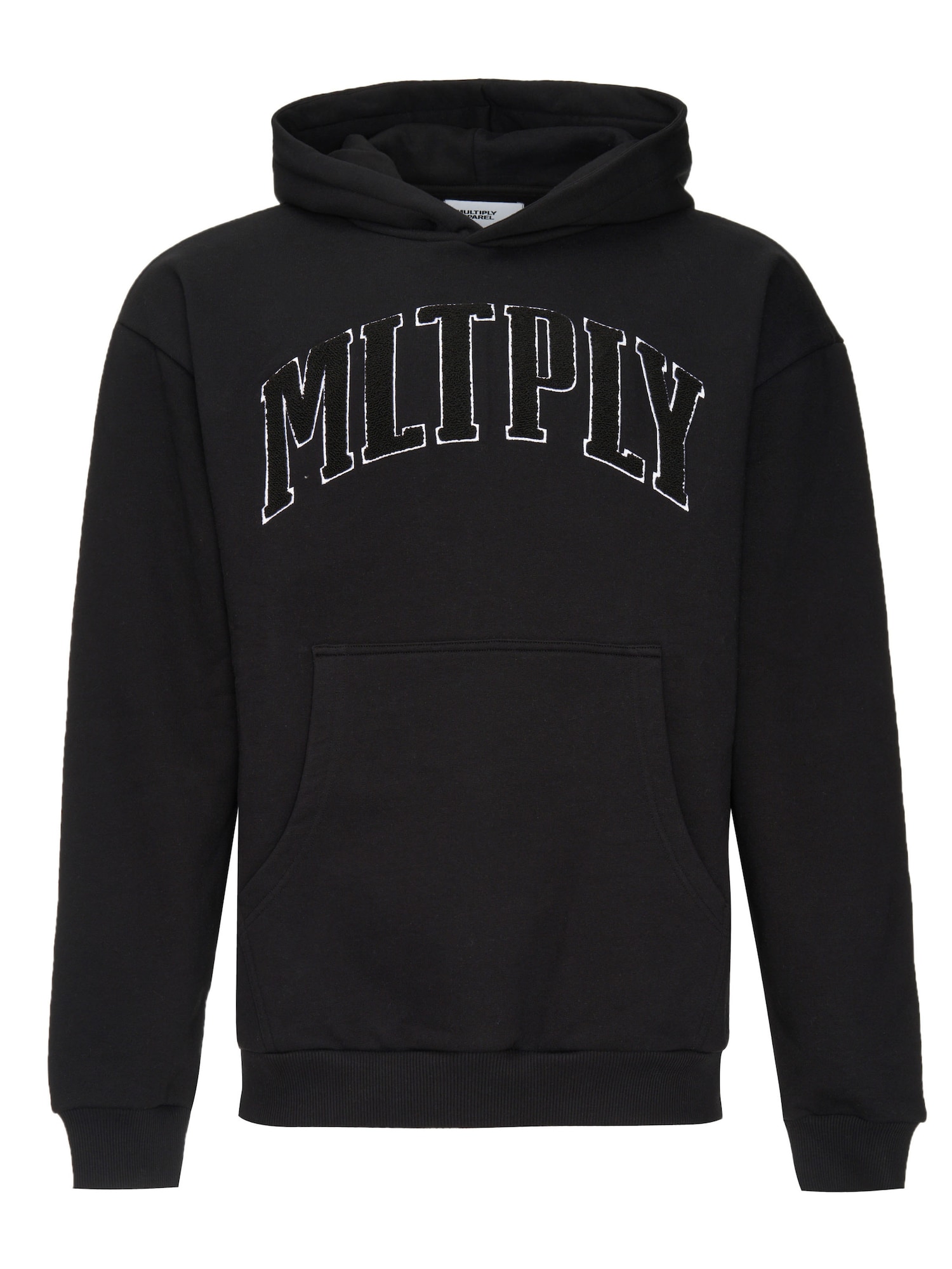 Multiply Apparel Majica  črna / bela